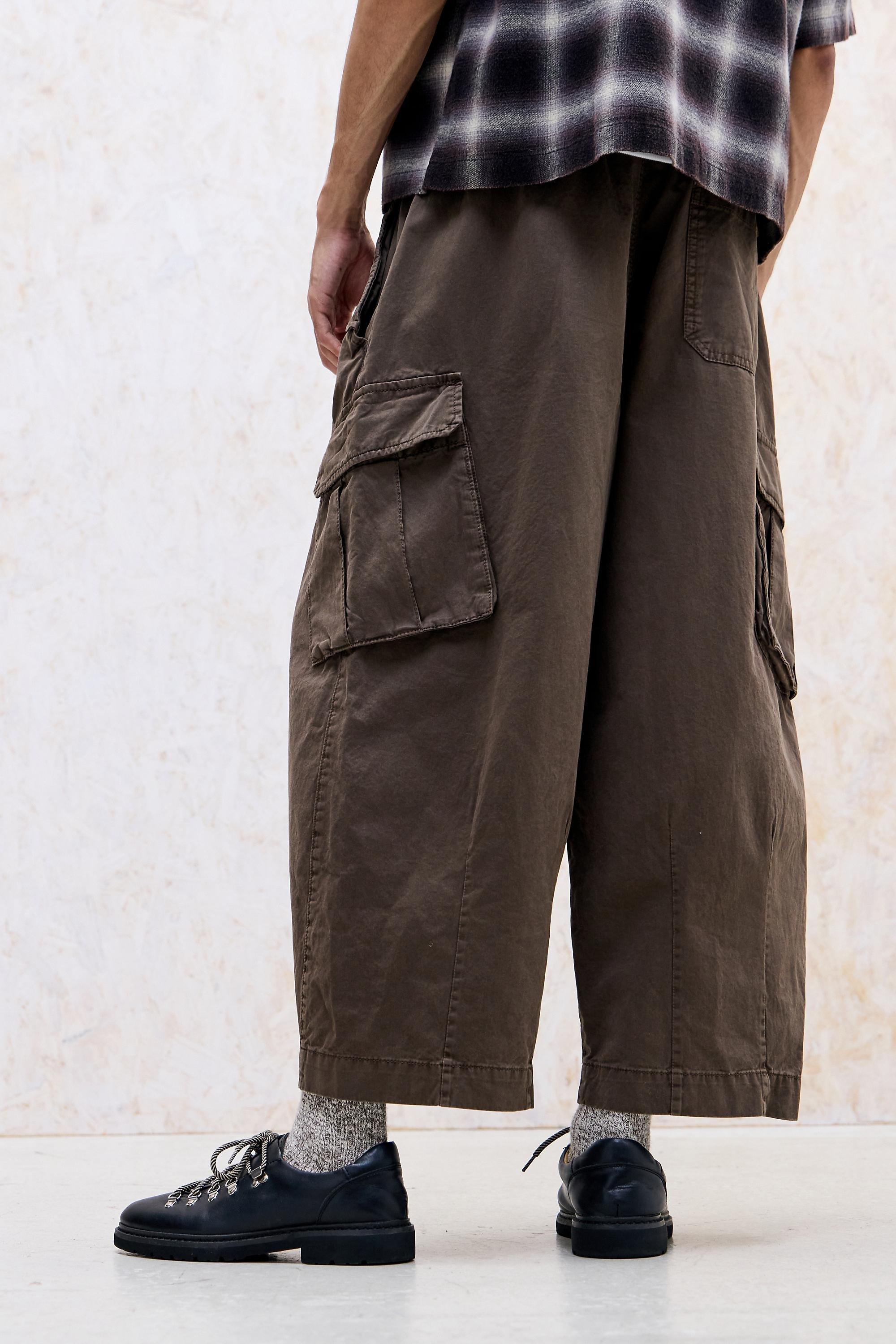 Grey Bdg Bobbi Cropped Cargo Trousers, OXFD, medium