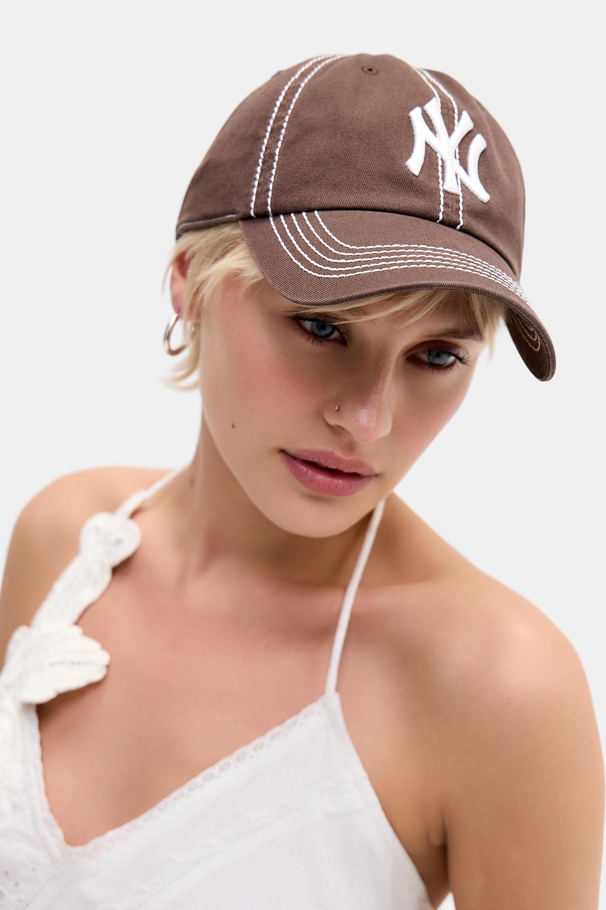 Brown 47 Brand Uo Contrast Stitching Clean Up Cap, CHOC, large image number 0