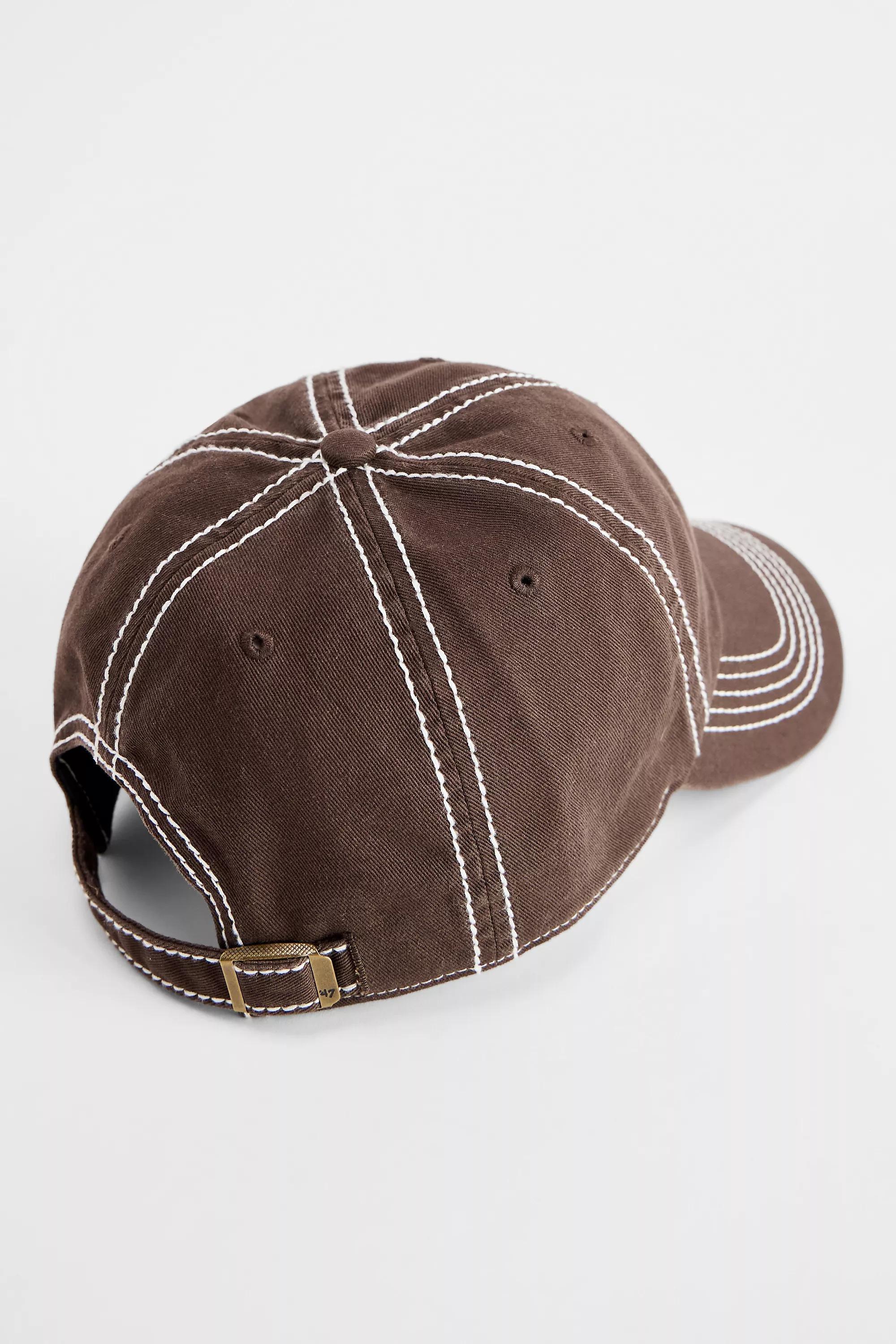 Brown 47 Brand Uo Contrast Stitching Clean Up Cap, CHOC, large image number 3