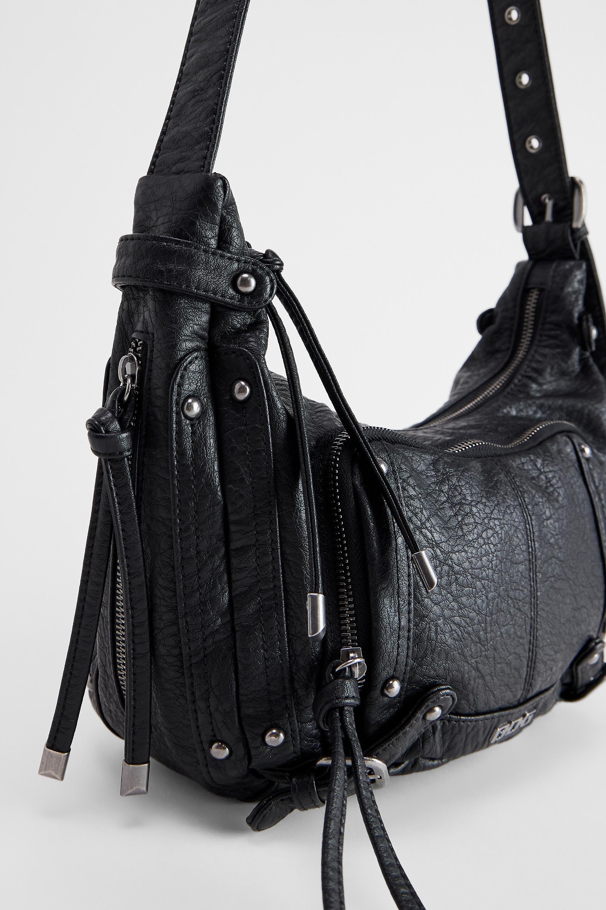 Black Bdg Darya Faux Leather Sling Bag, BLK, large image number 3