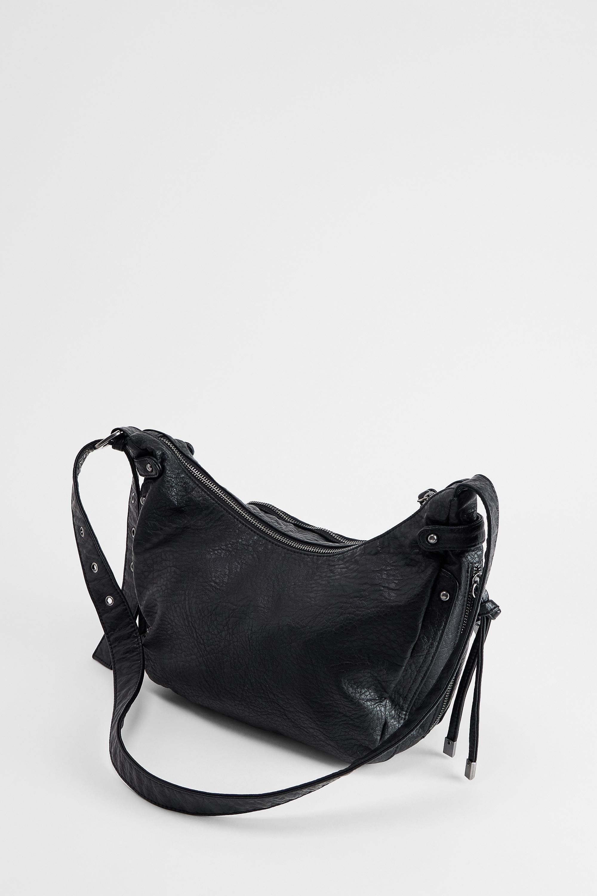 Black Bdg Darya Faux Leather Sling Bag, BLK, large image number 4