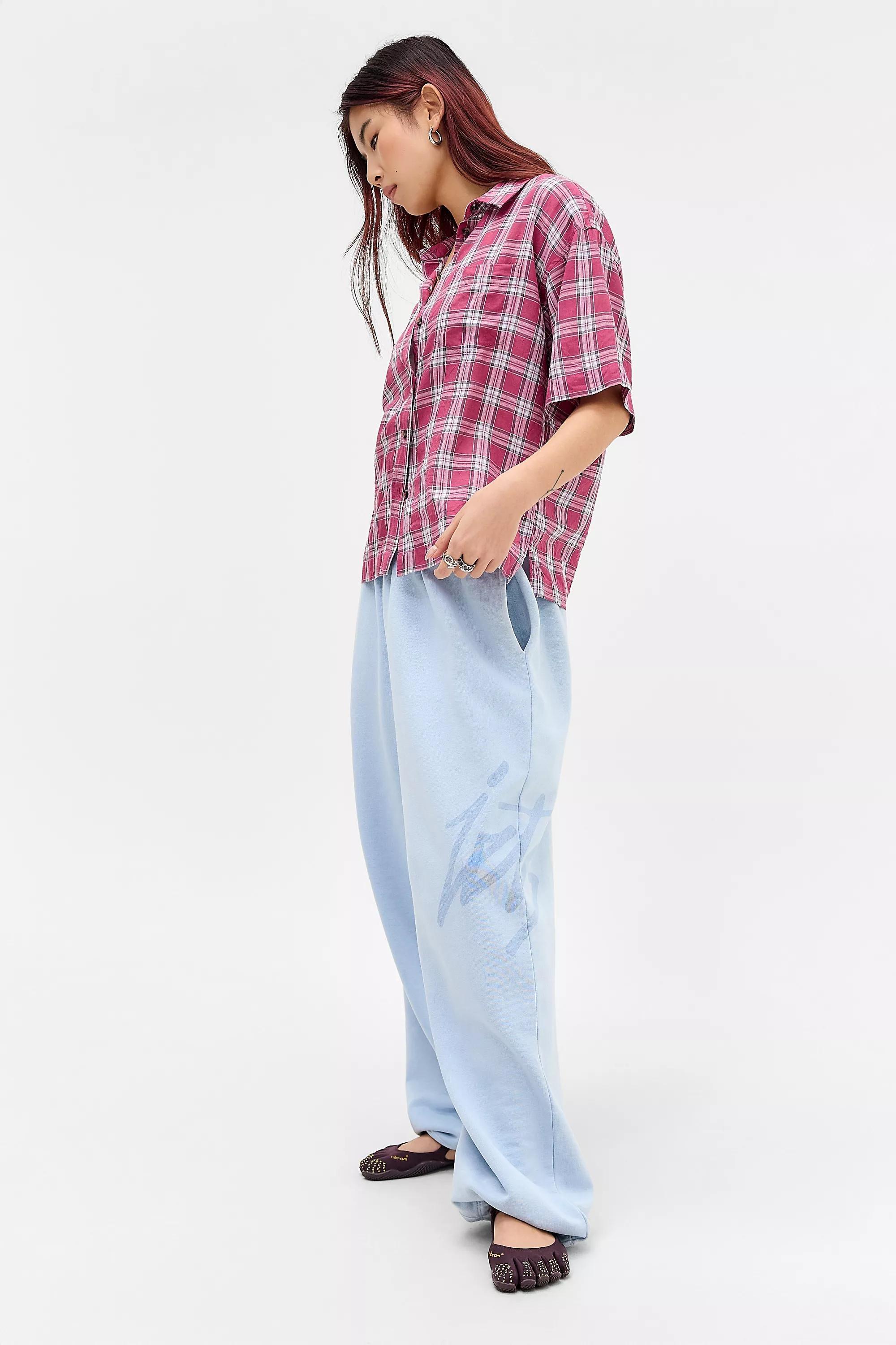 Blue Iets Frans... Ice Blue Script Logo Joggers, LIGHT BLUE, large image number 1