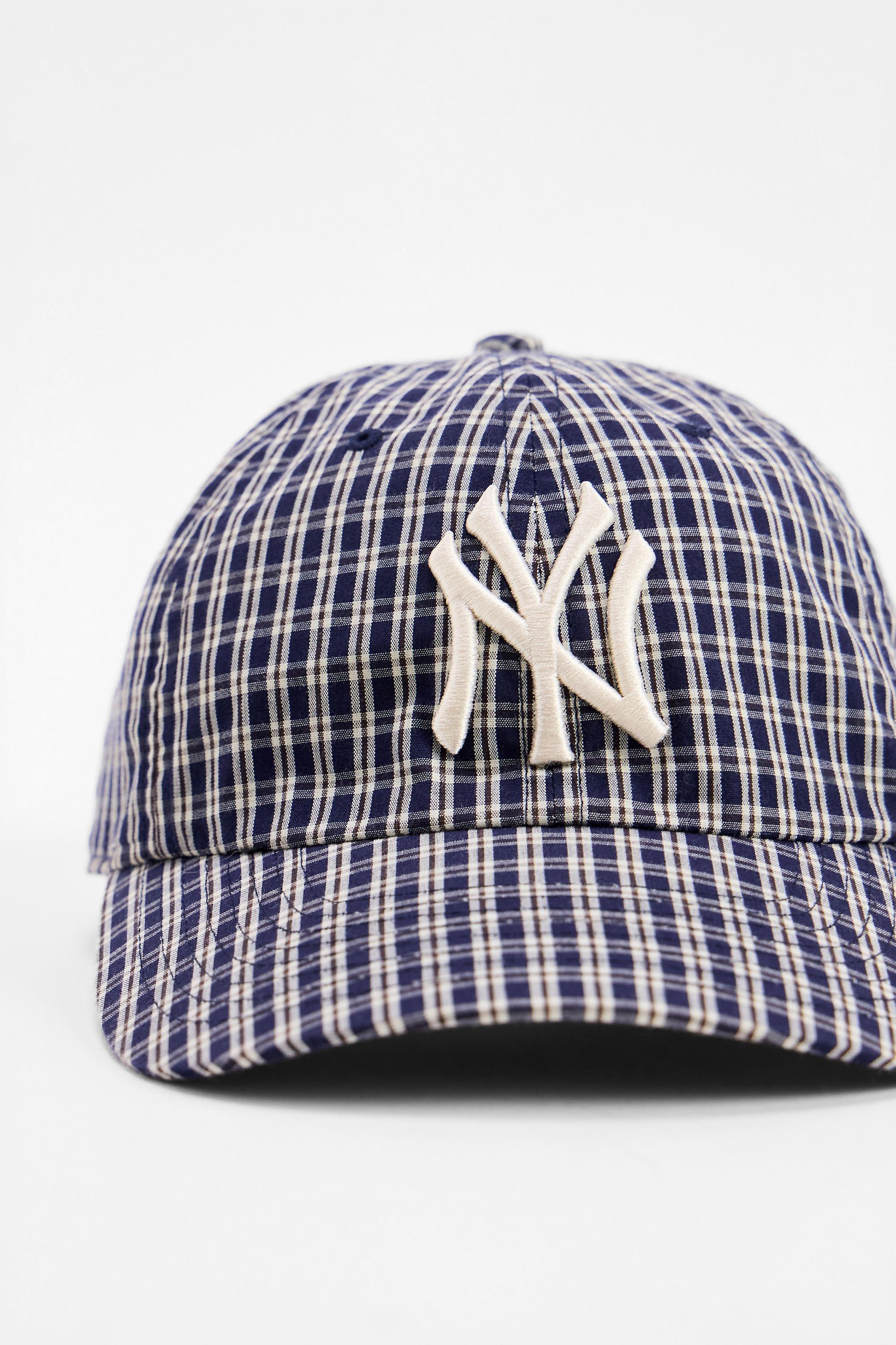 Navy 47 Brand Uo Check Ny Yankees Cap, NAVY, large image number 2