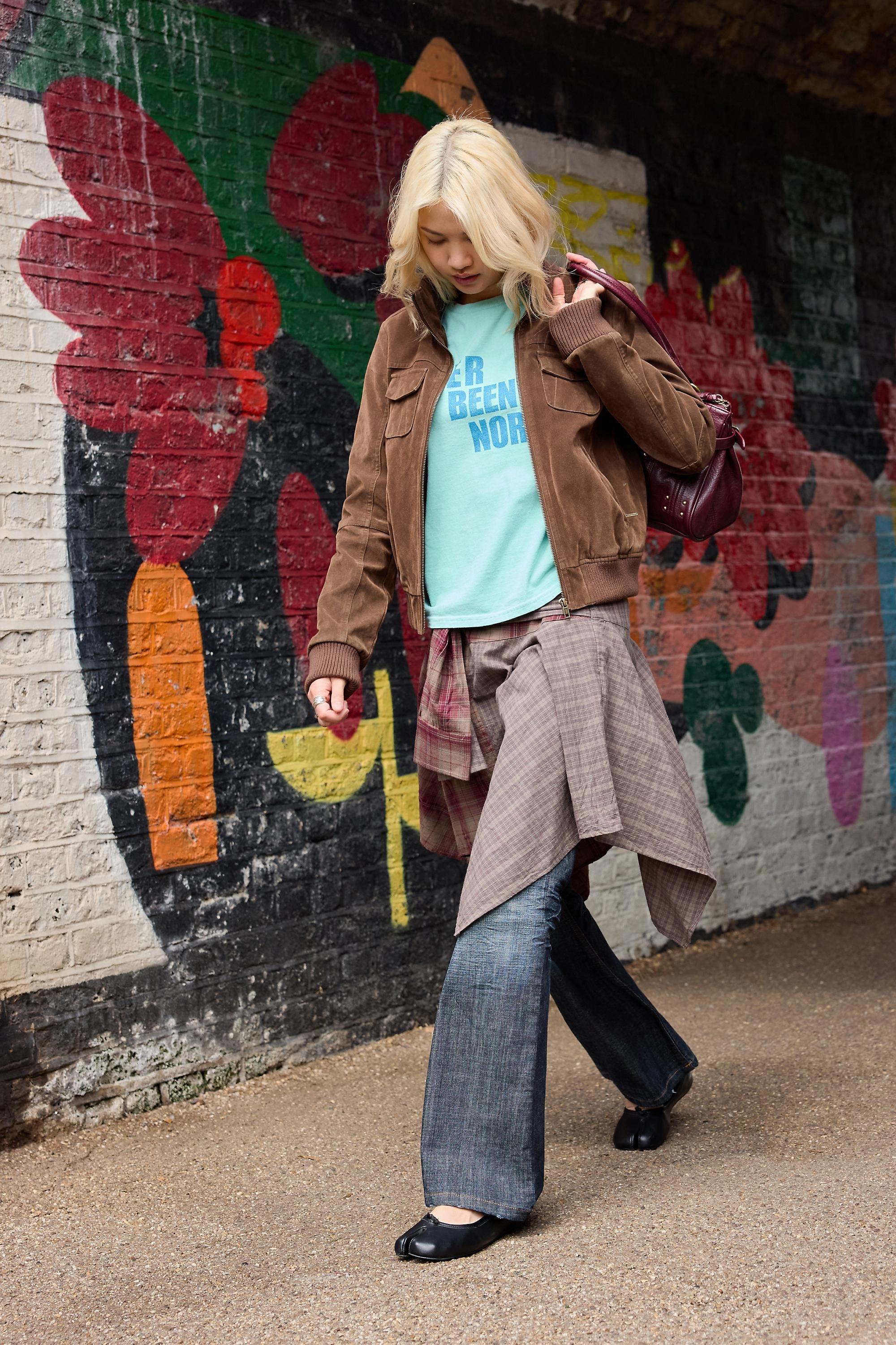 BDG Romy Faux Suede Jacket, BRN, large image number 1