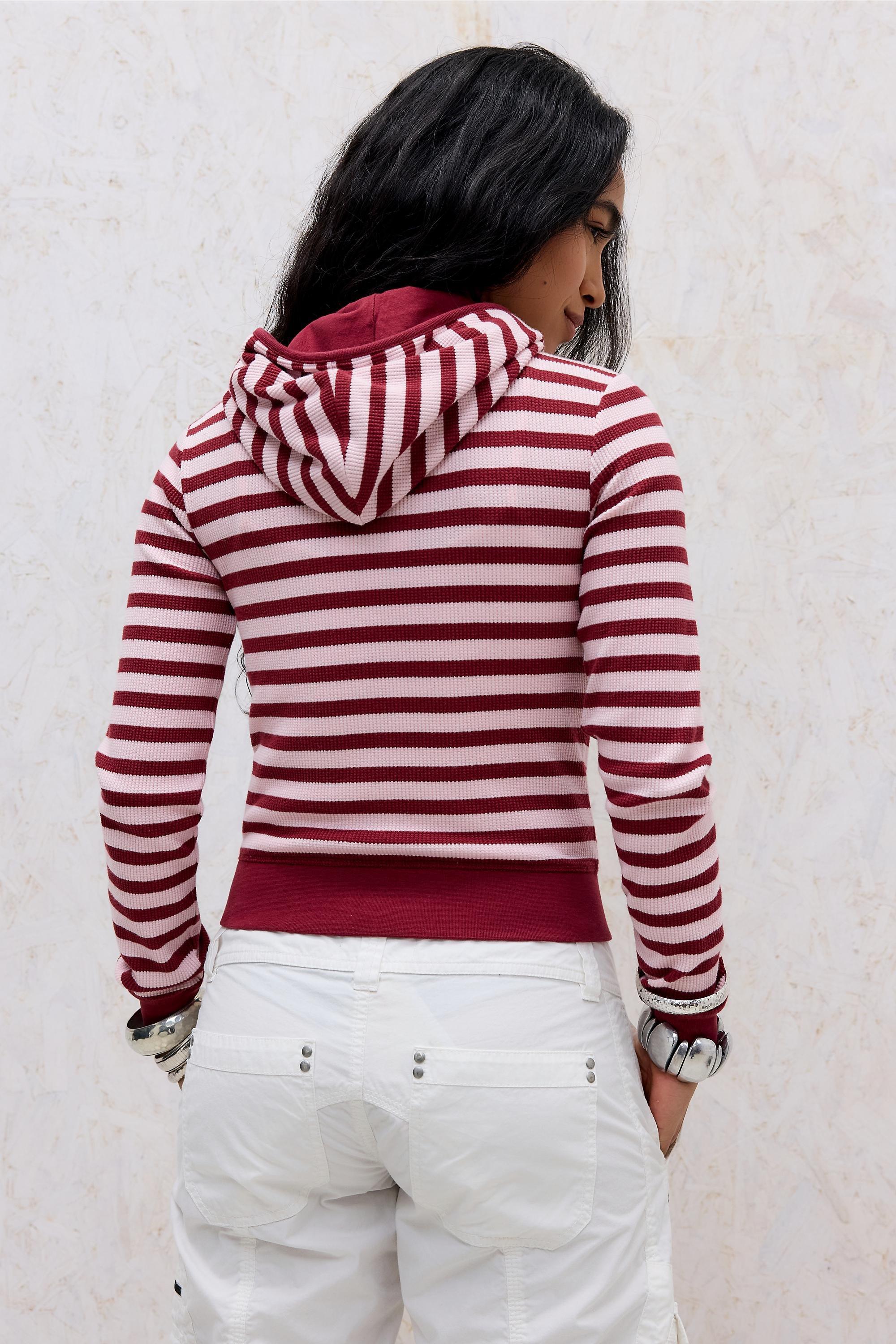 Pink Bdg Iris Stripe Hoodie, PINK, large image number 3