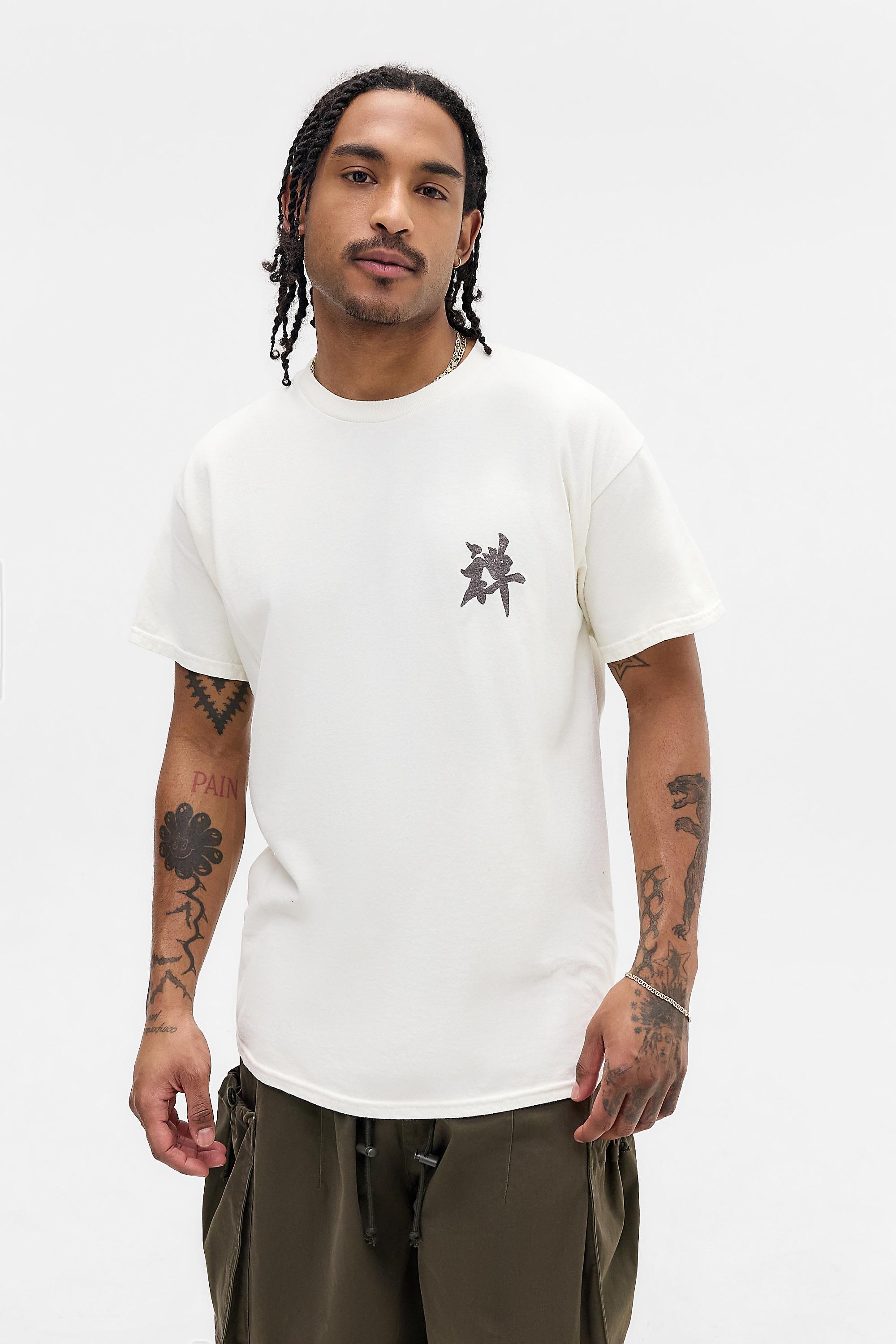 White Uo Wakayama T-Shirt, WHT, large image number 3