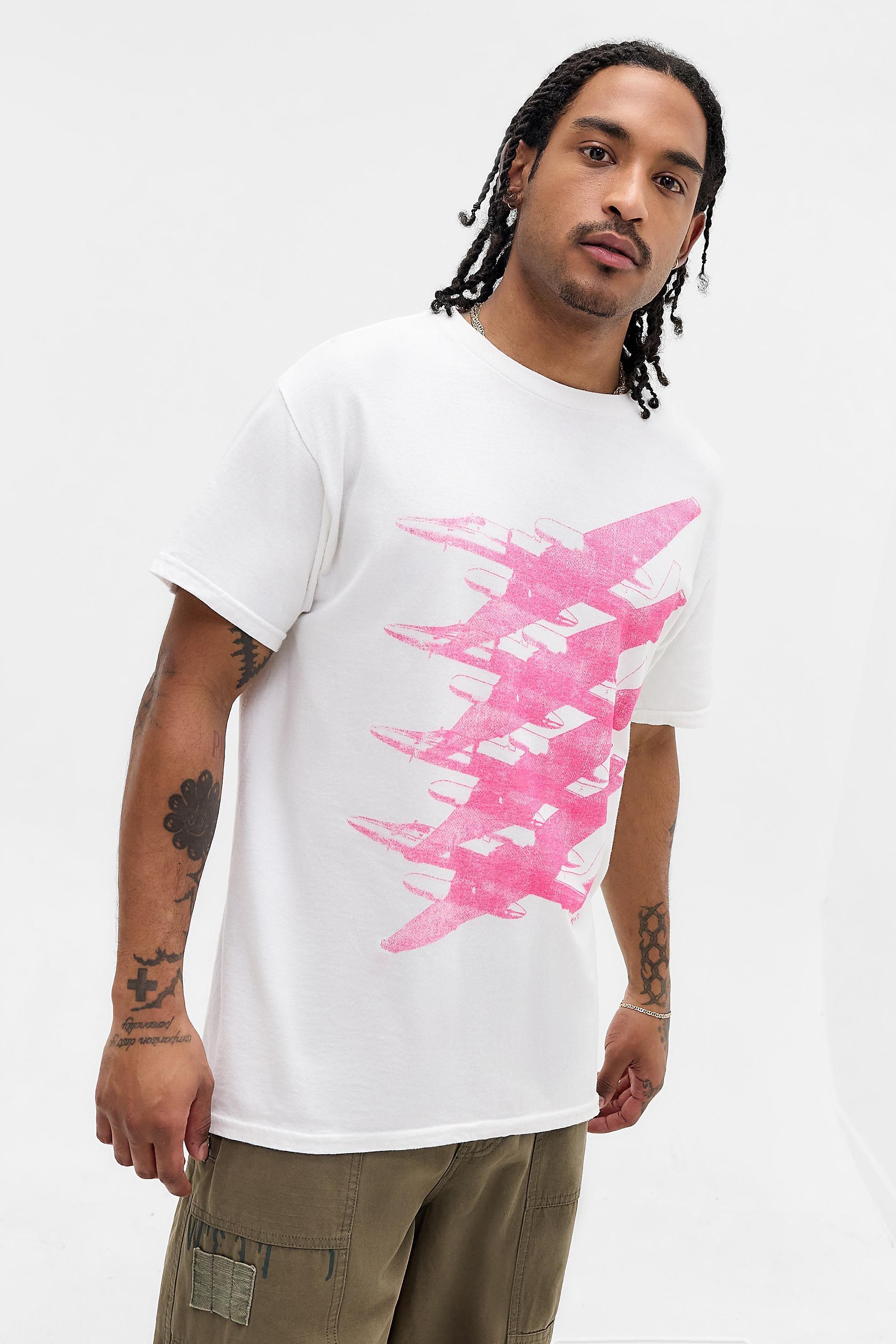 White Uo Fighter Jet T-Shirt, WHT, large image number 0