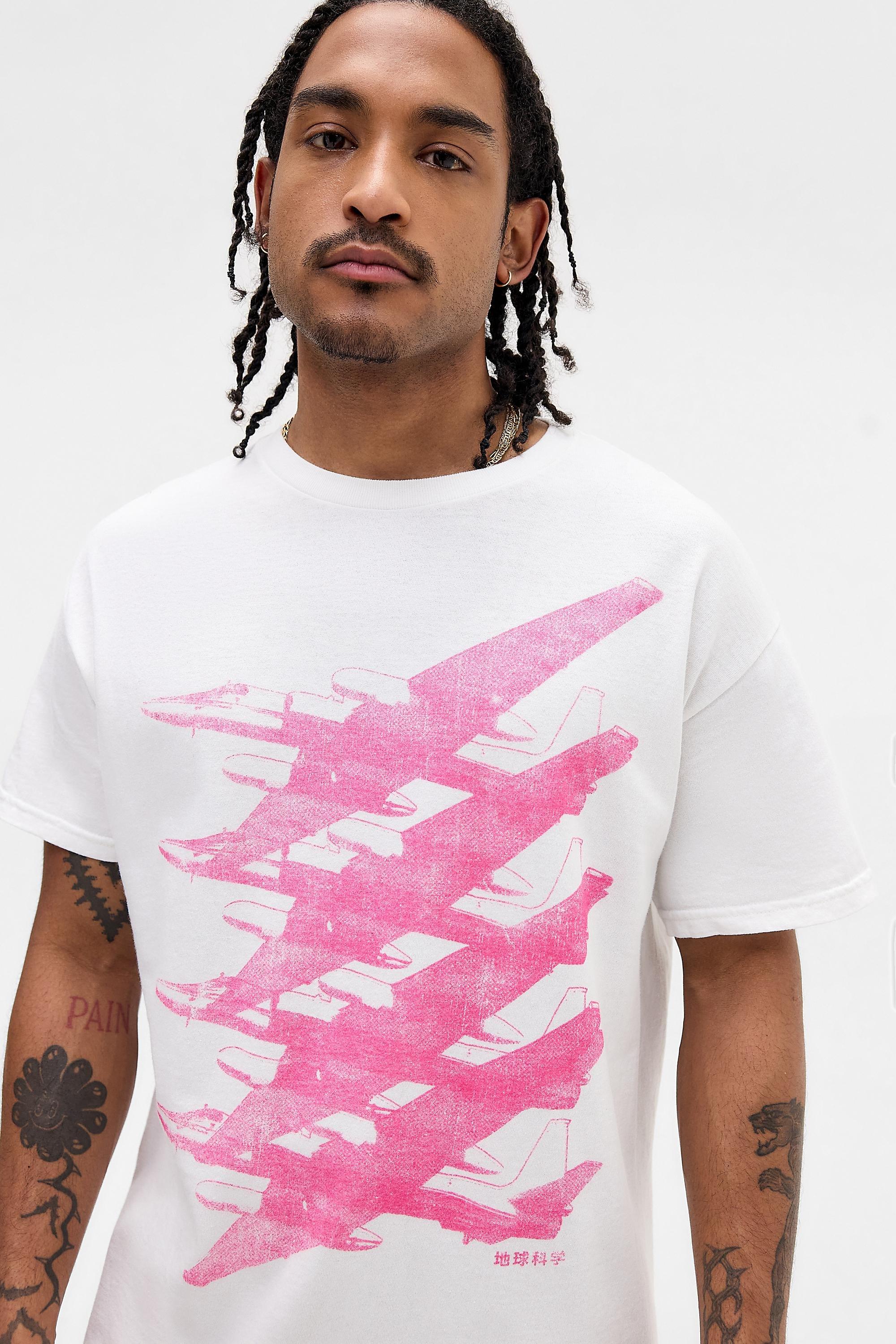 White Uo Fighter Jet T-Shirt, WHT, large image number 2