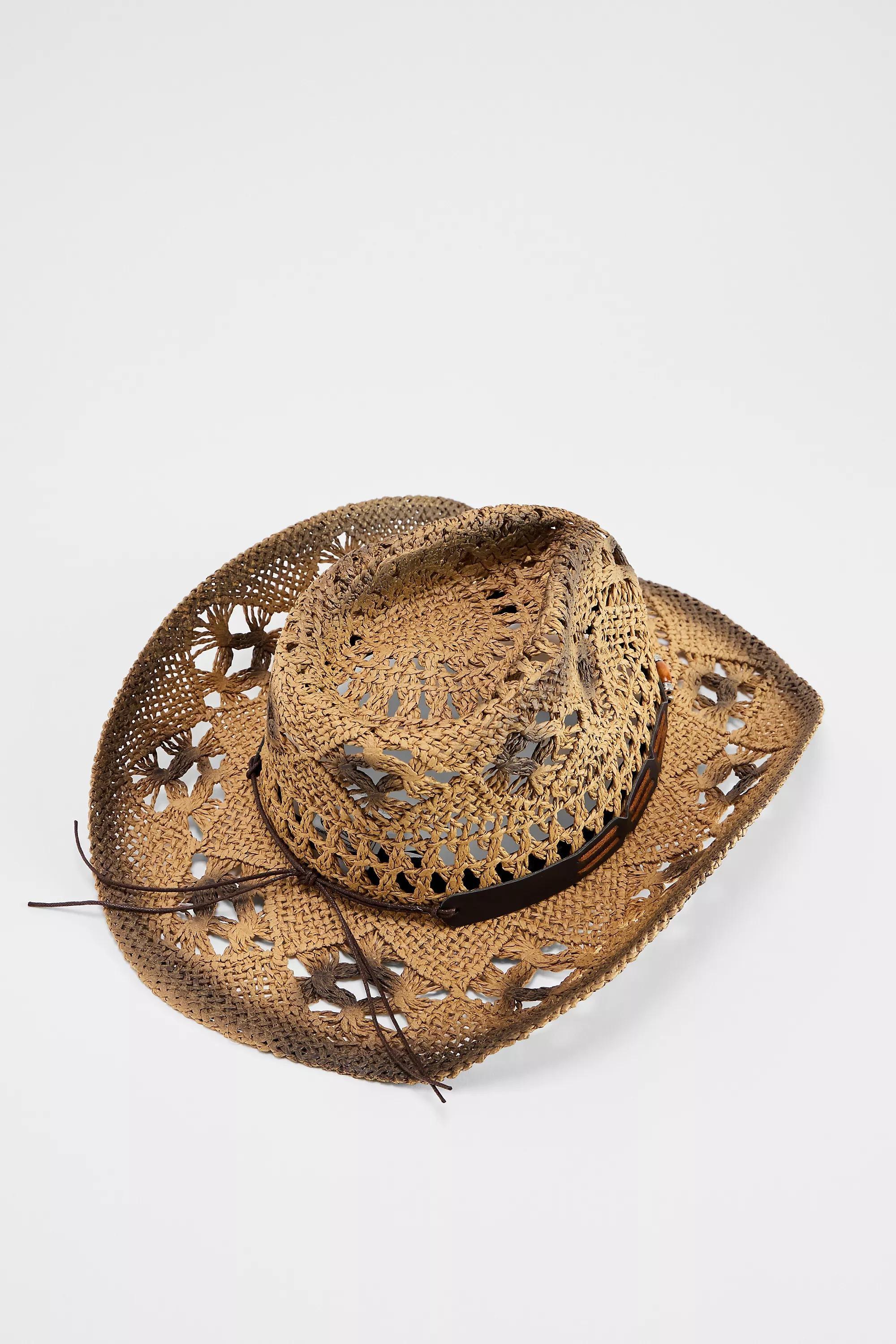 Brown Uo Beaded Burnished Western Hat, BRN, large image number 3