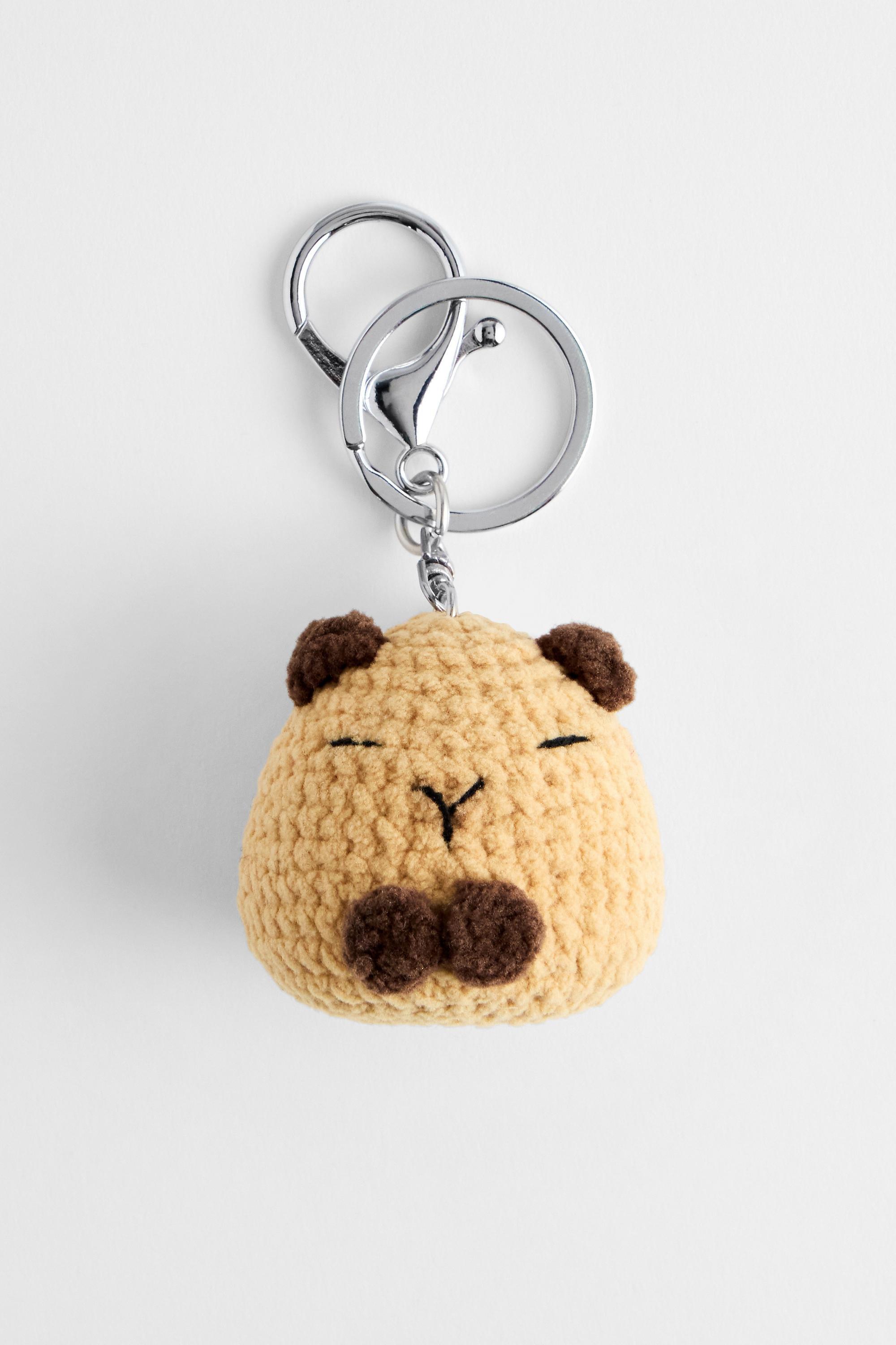 Brown Uo Capybara Keyring, BRN, large image number 0