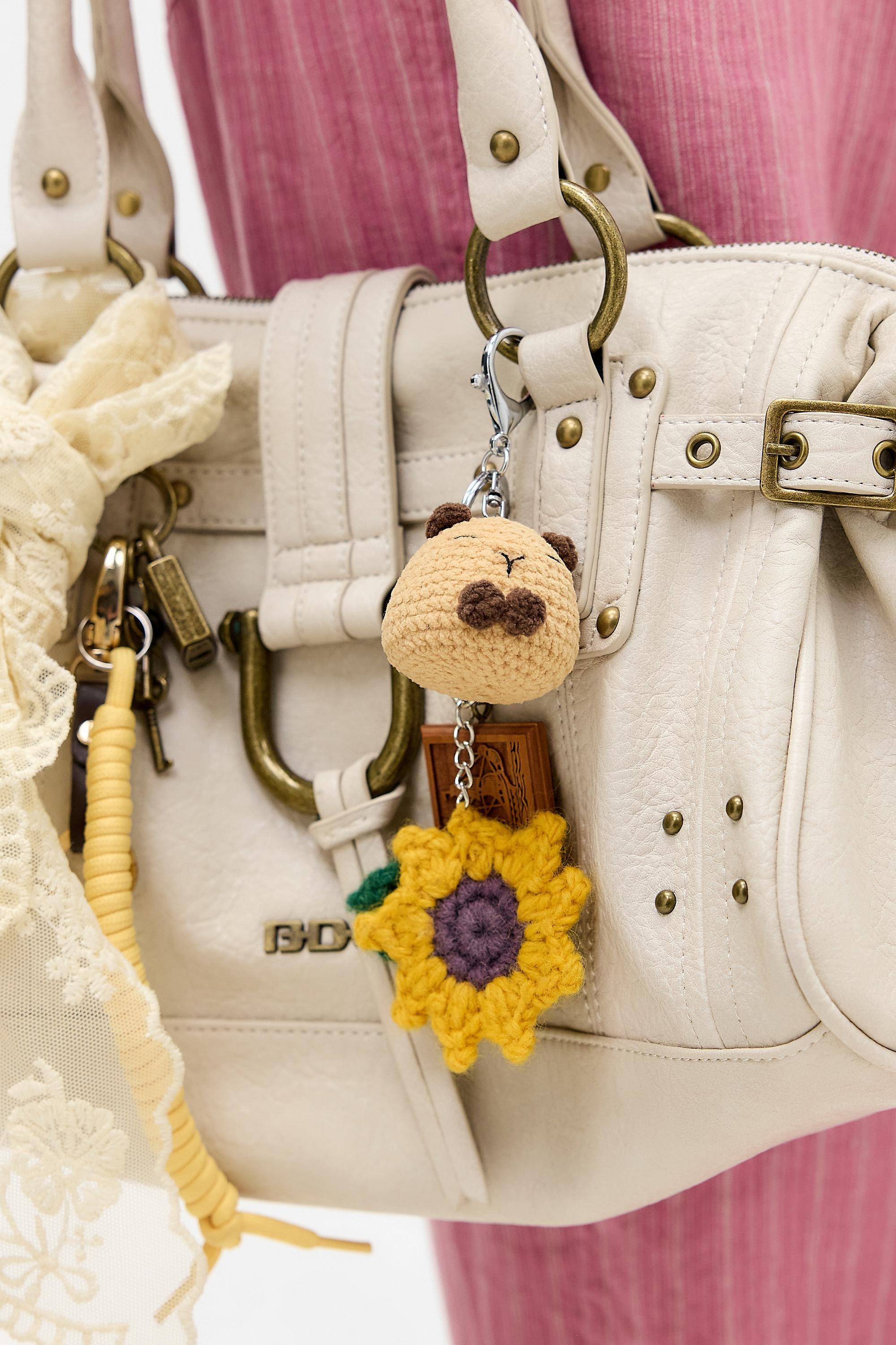 Brown Uo Capybara Keyring, BRN, medium