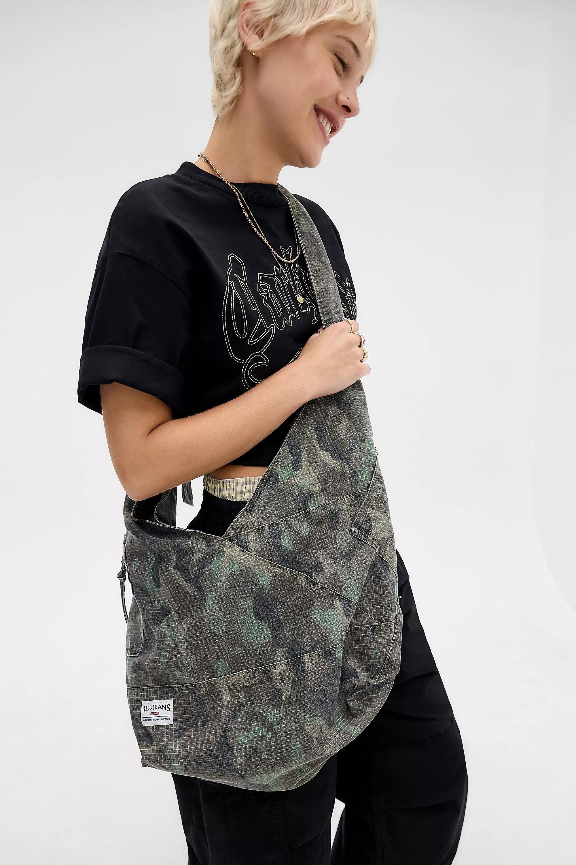 Khaki Bdg Penny Camo Sling Bag, KHAKI, medium