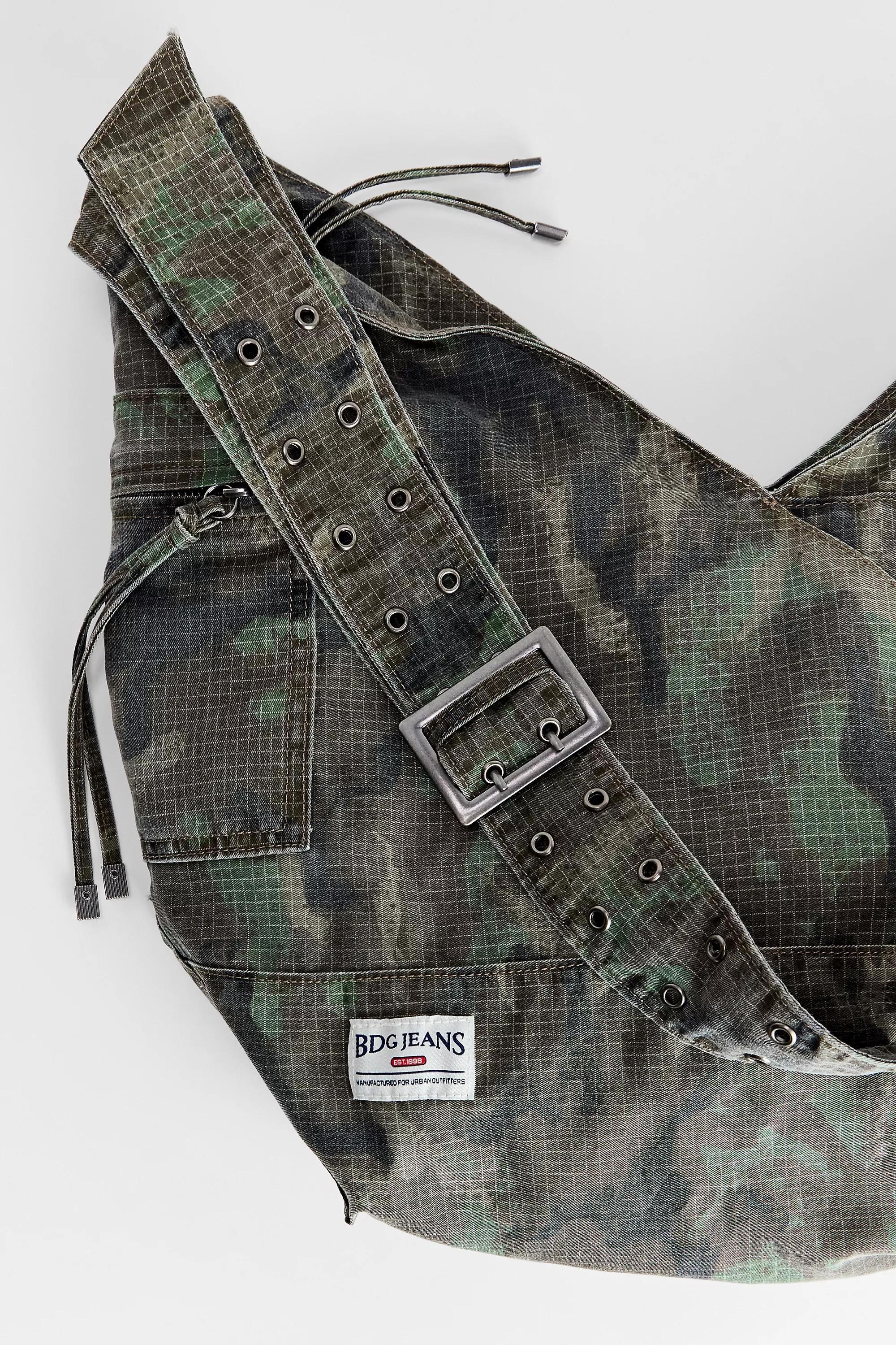 Khaki Bdg Penny Camo Sling Bag, KHAKI, large image number 4
