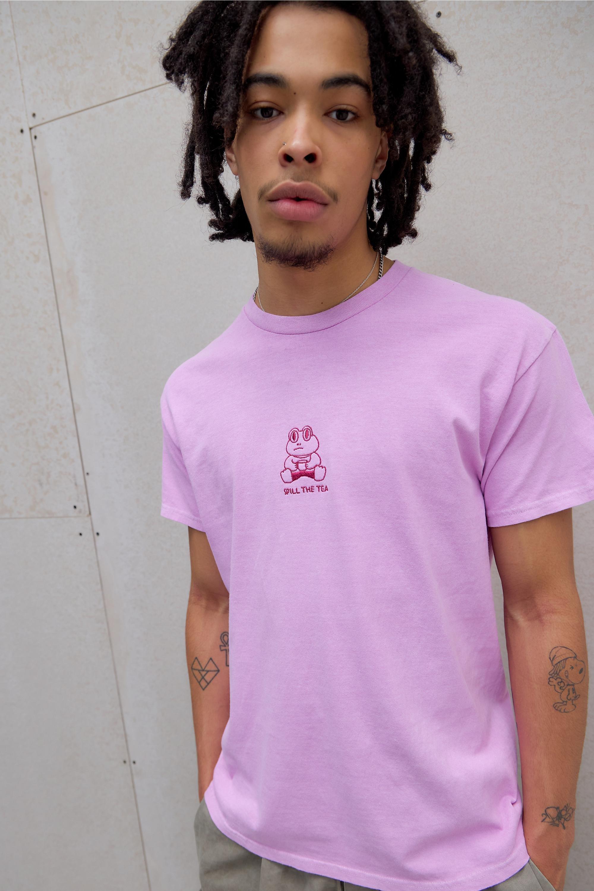 Pink Uo Pink Spill The Tea T-Shirt, PINK, large image number 0