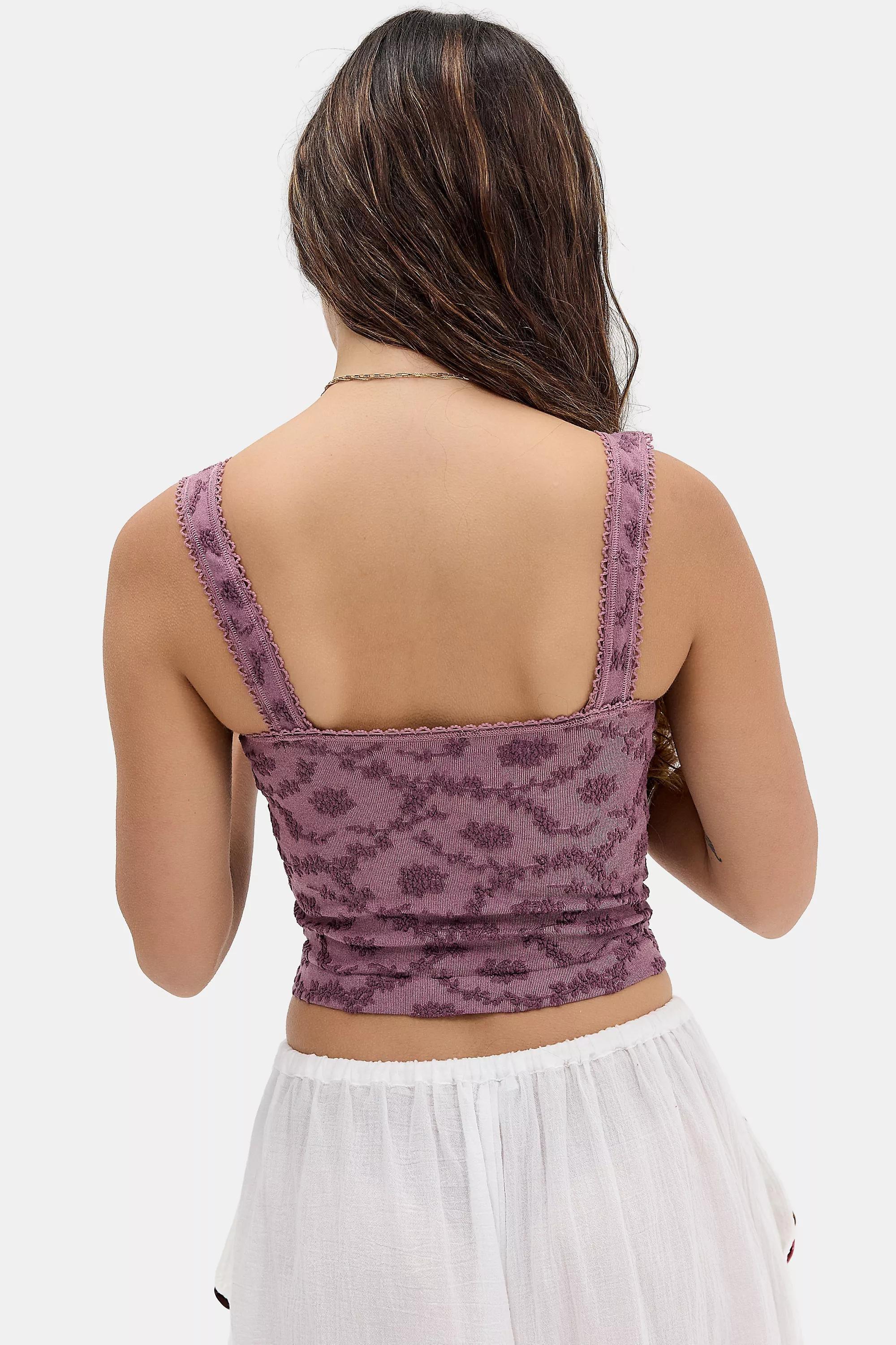 Purple Out From Under Tammy Seamless Easy V Tank Top, PP MOTIF, large image number 3
