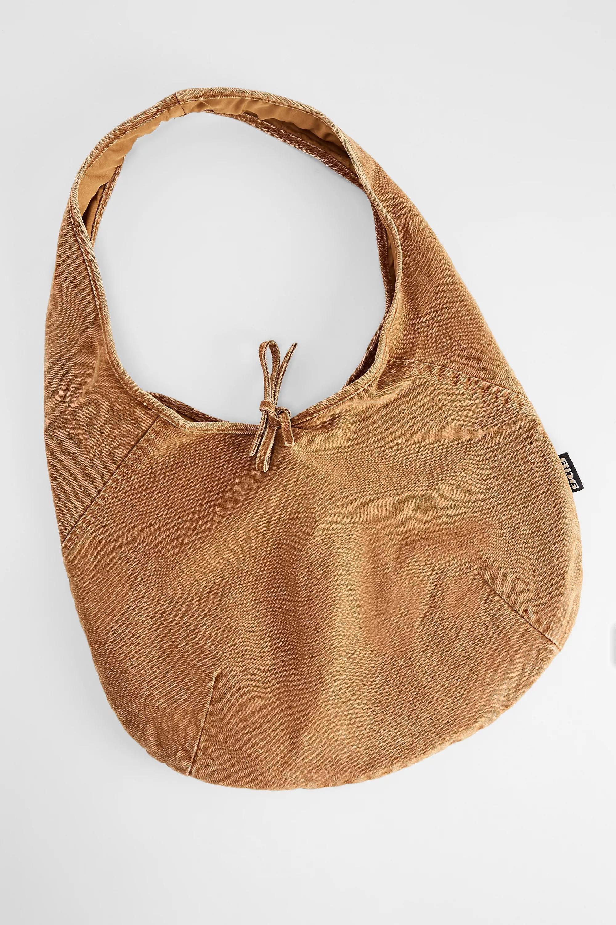Brown Uo Flo Washed Canvas Tote Bag, BRN, large image number 1