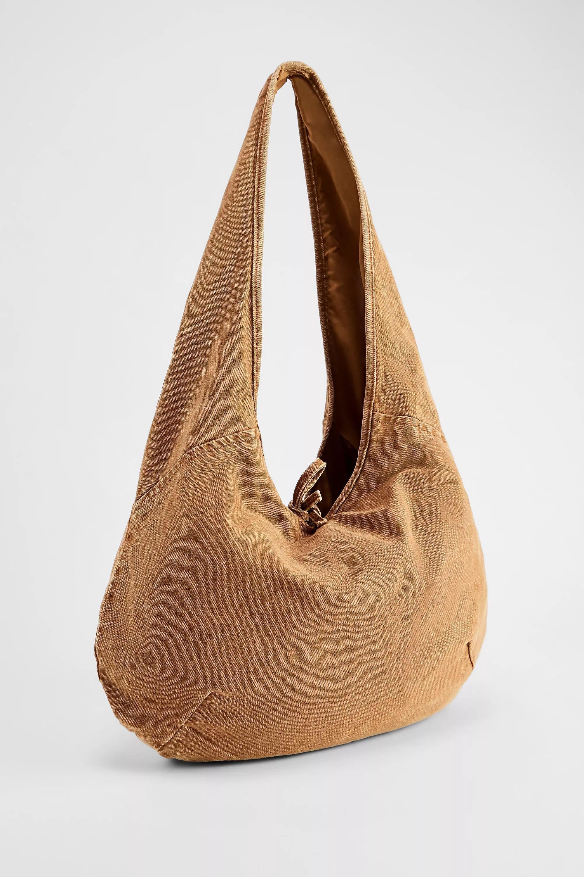 Brown Uo Flo Washed Canvas Tote Bag, BRN, large image number 2