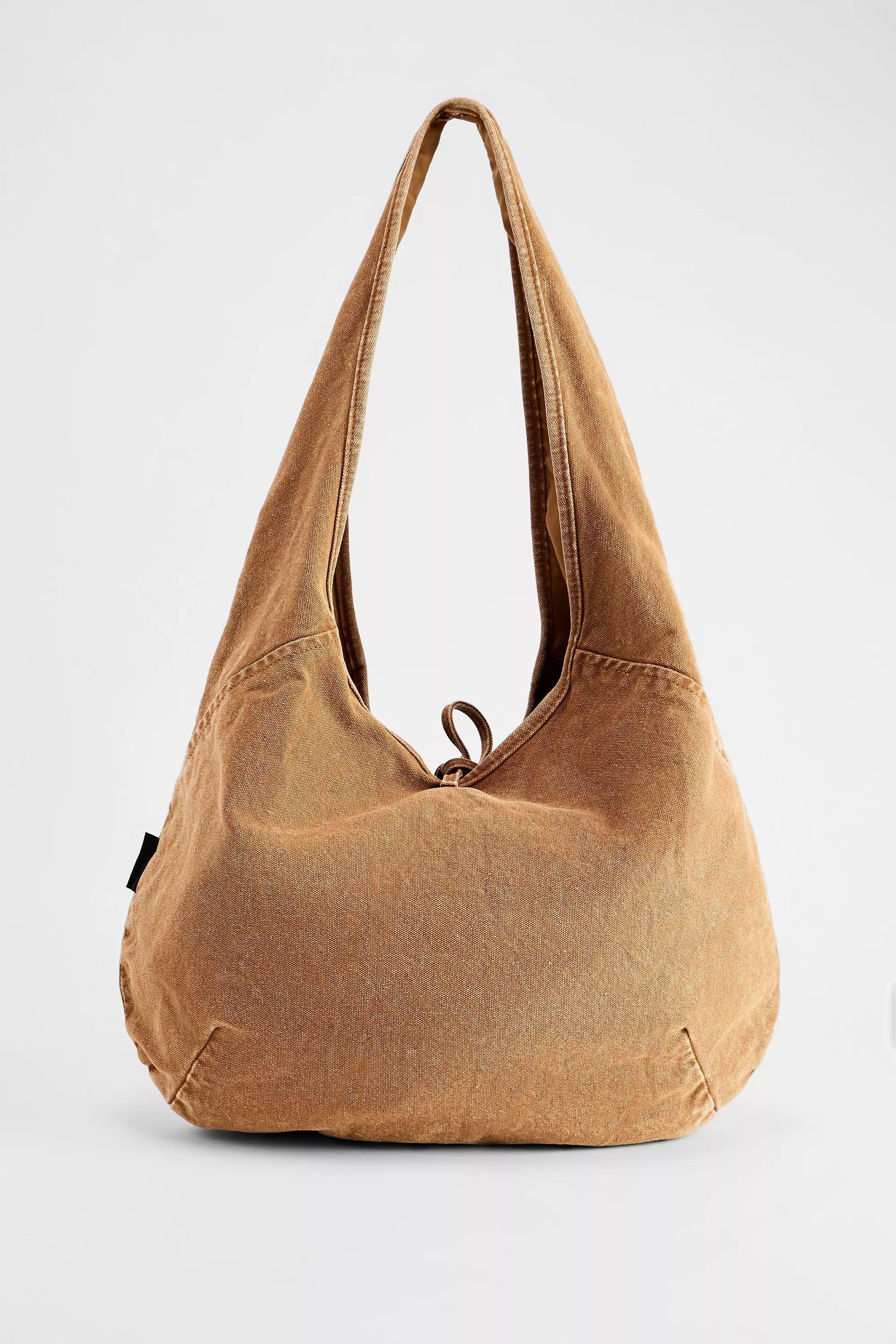 Brown Uo Flo Washed Canvas Tote Bag, BRN, large image number 4