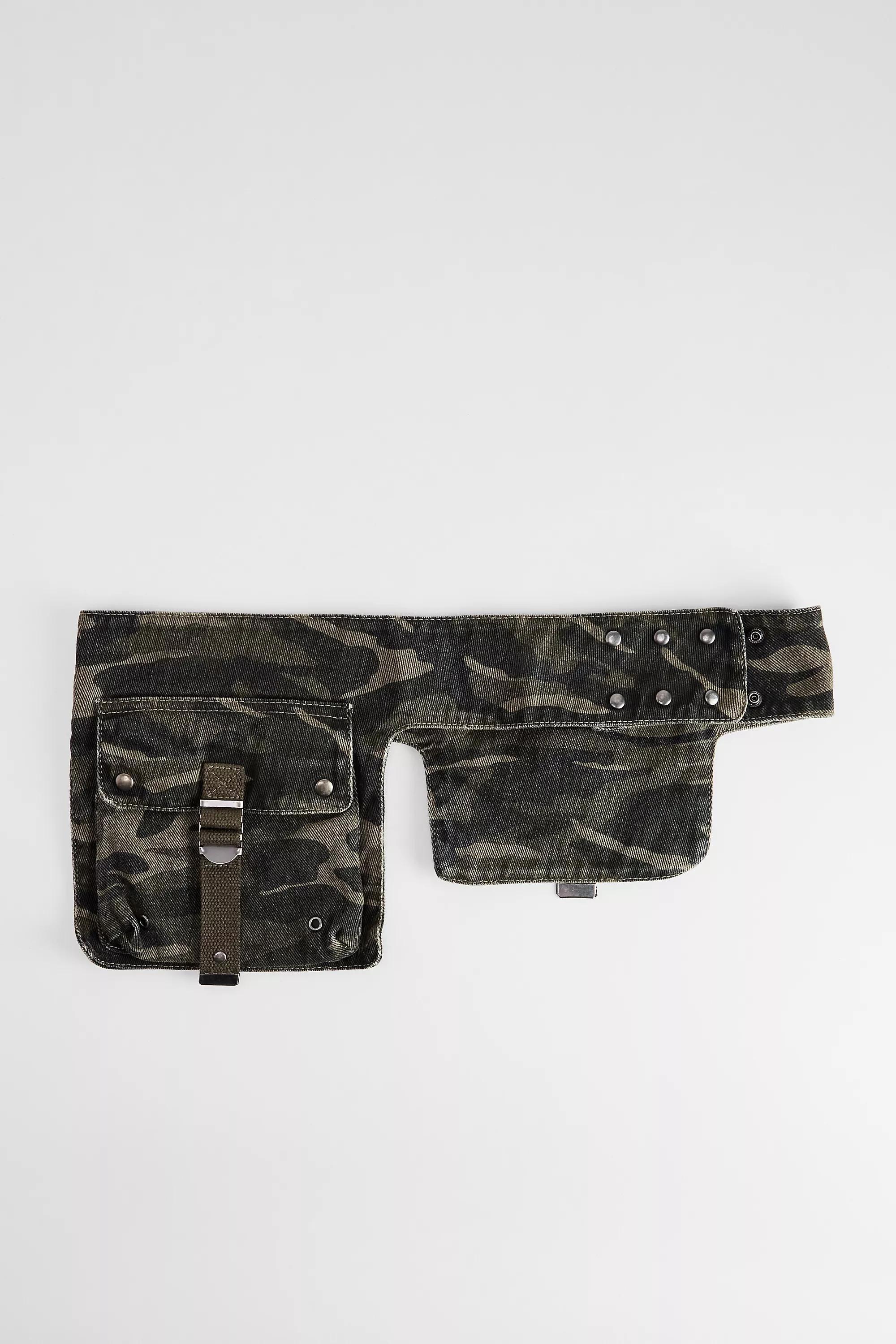 Green Bdg Canvas Bag Belt, A301_0130, medium