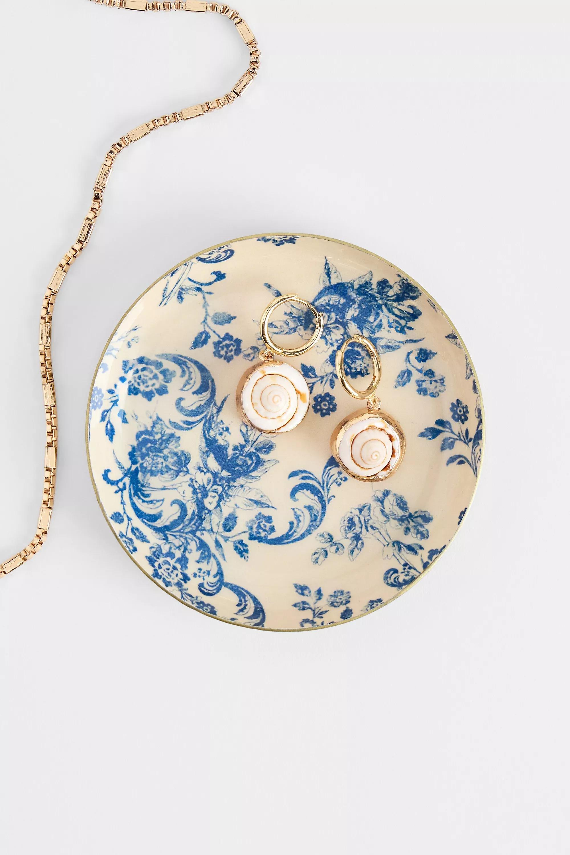 Blue Uo Jenna Tapestry Round Trinket Tray, BLUE, medium