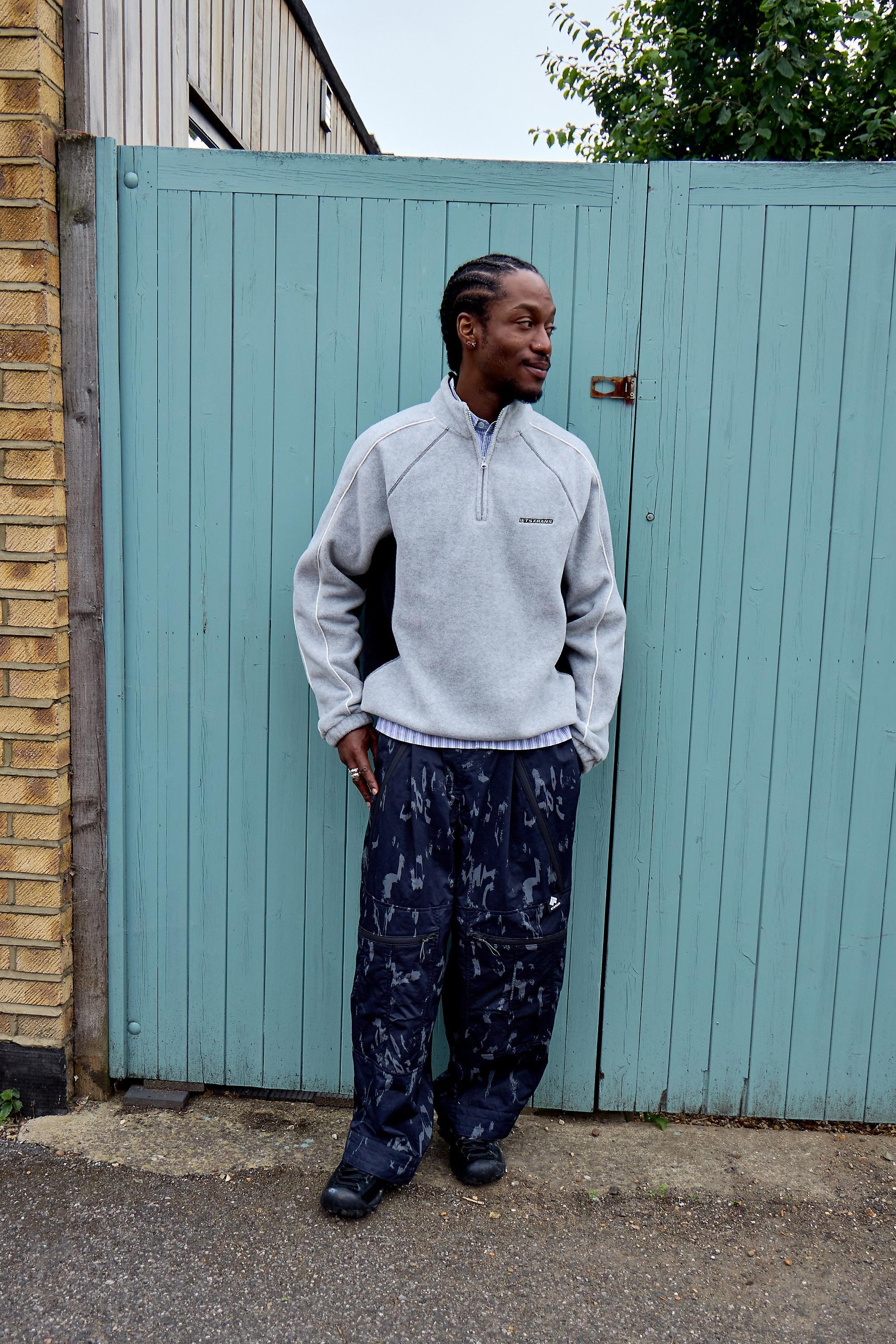 iets frans... Grey & Black Panel Fleece, GREY, large image number 2