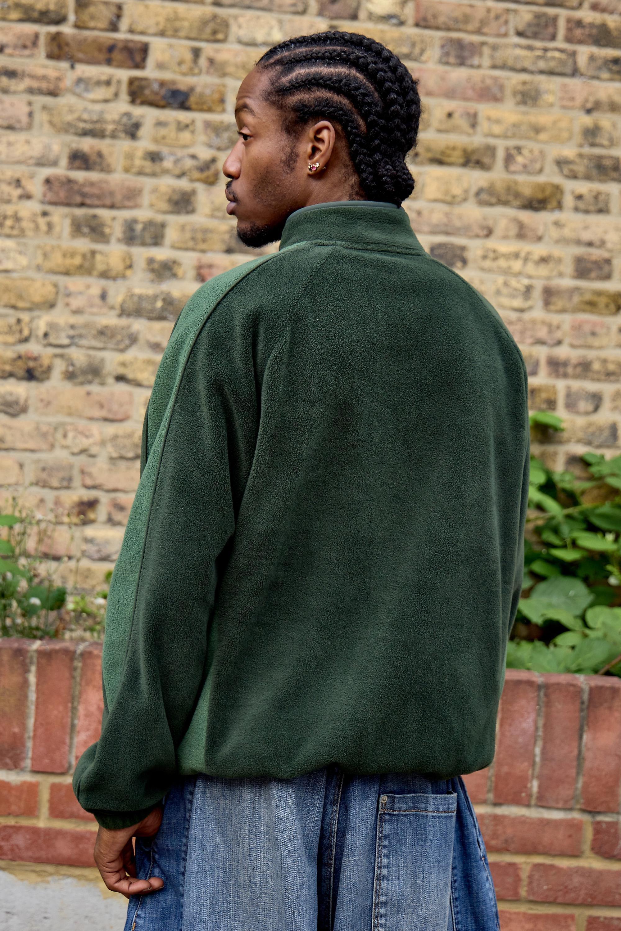 iets frans... Panel Football Fleece, Green, D GREEN, medium