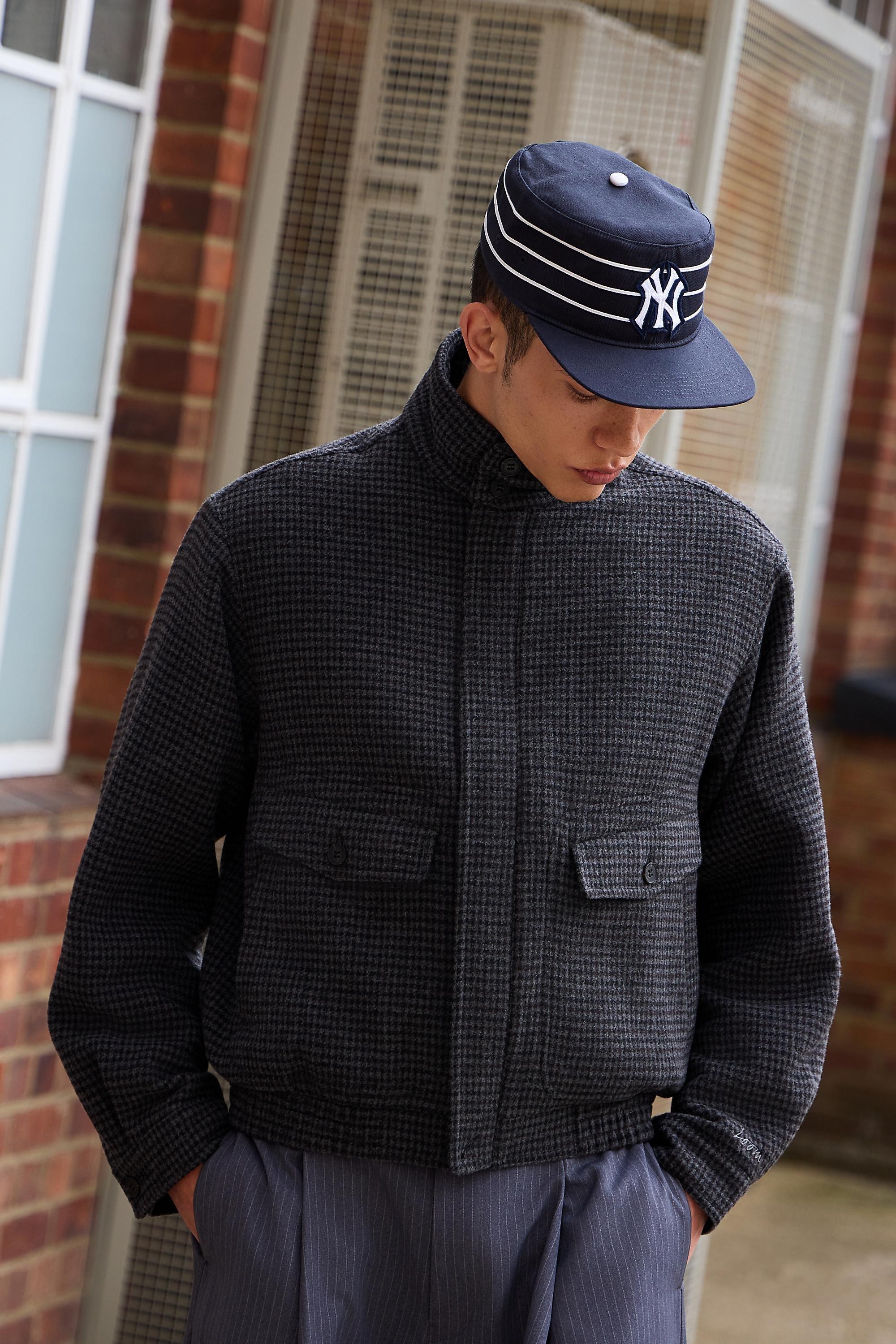 تسوق Loom Hazza Melton Check Brushed Coat Urban Outfitters | أزاديا ...