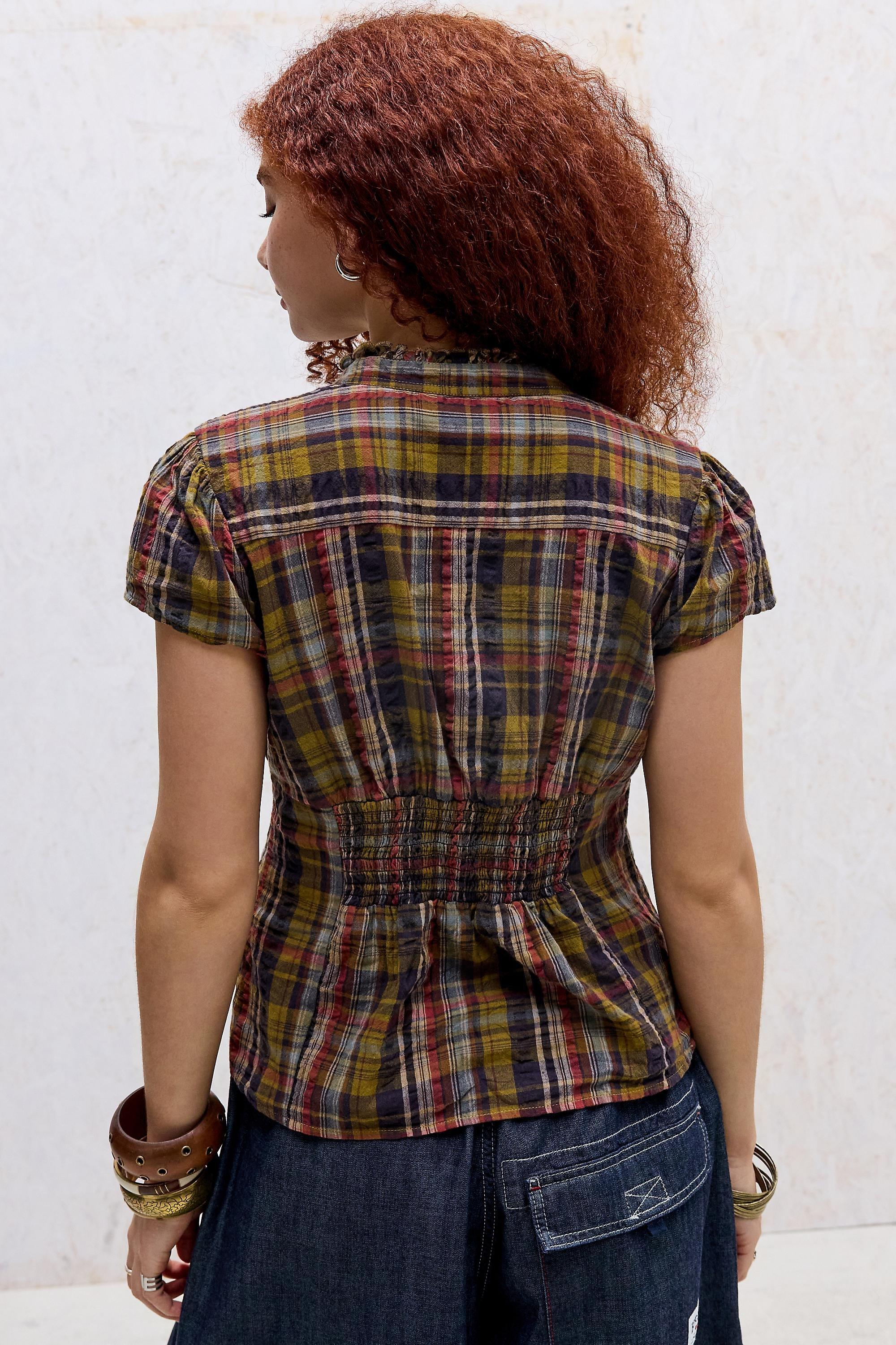 Multicolour Kimchi Blue Tara Ruffle Blouse, ASSORT, large image number 3