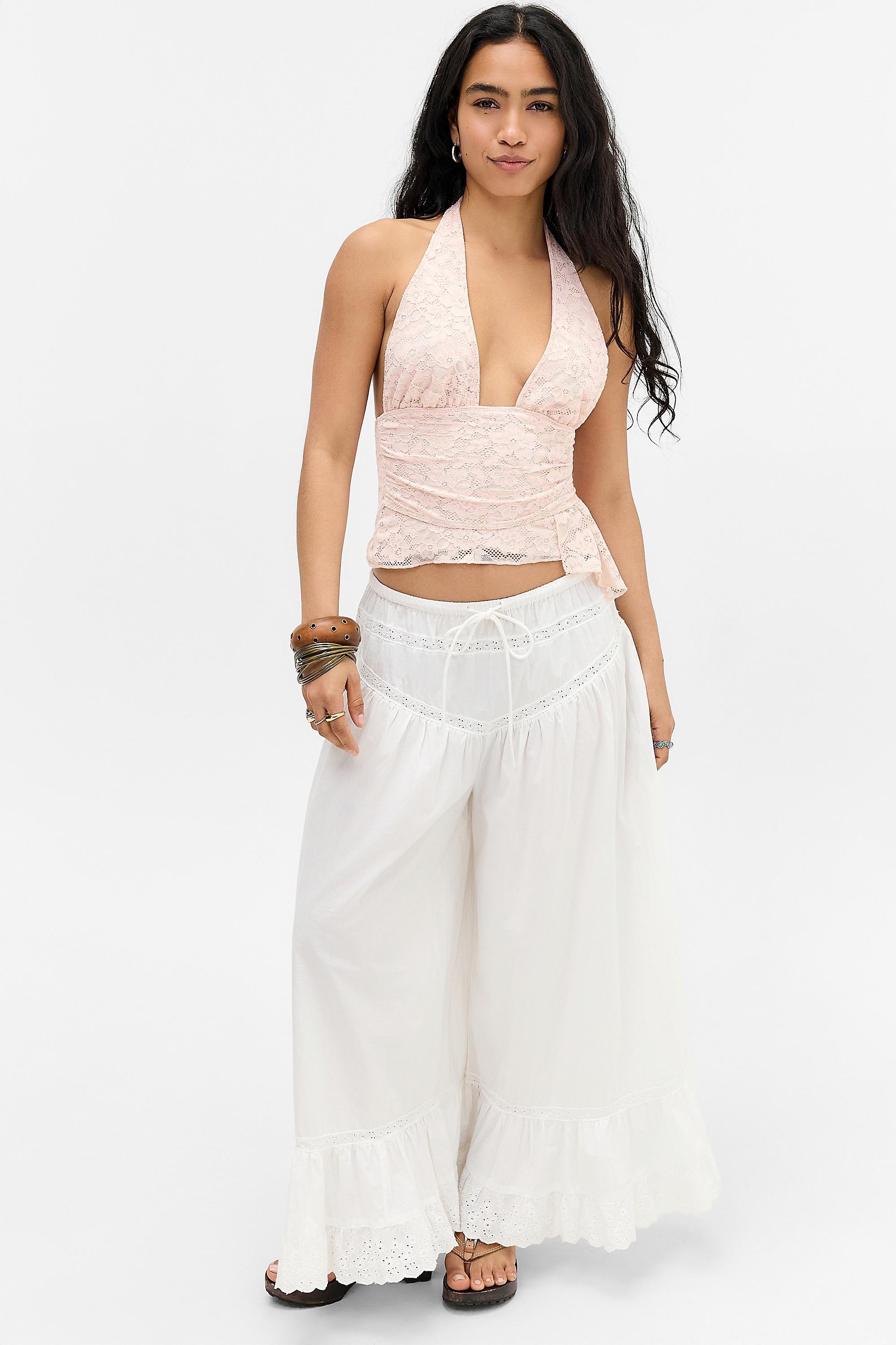 Pink Motel Prilla Lace Top, PINK, large image number 2