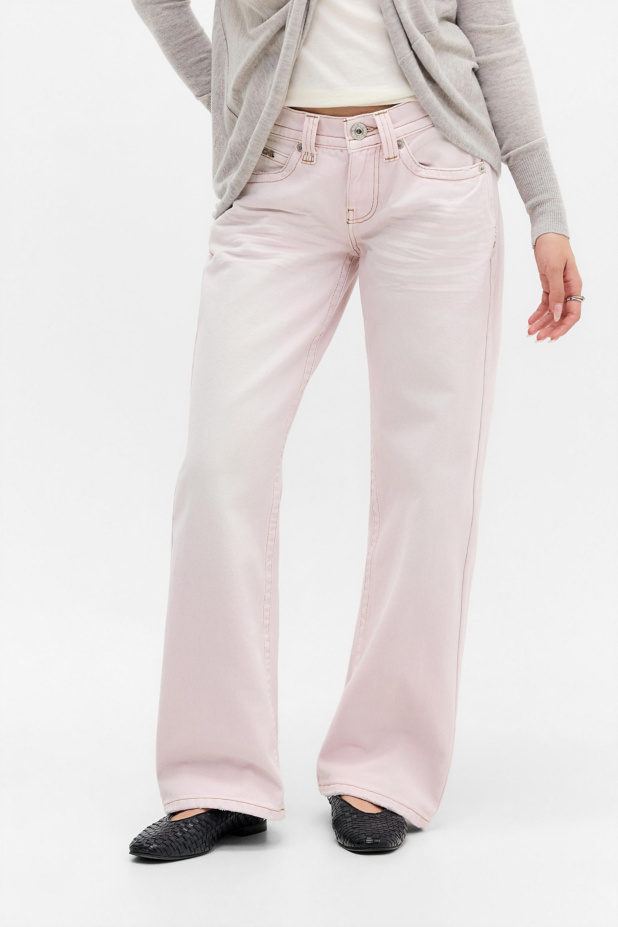 PINK BDG Kayla Lowrider Jeans, PINK, medium