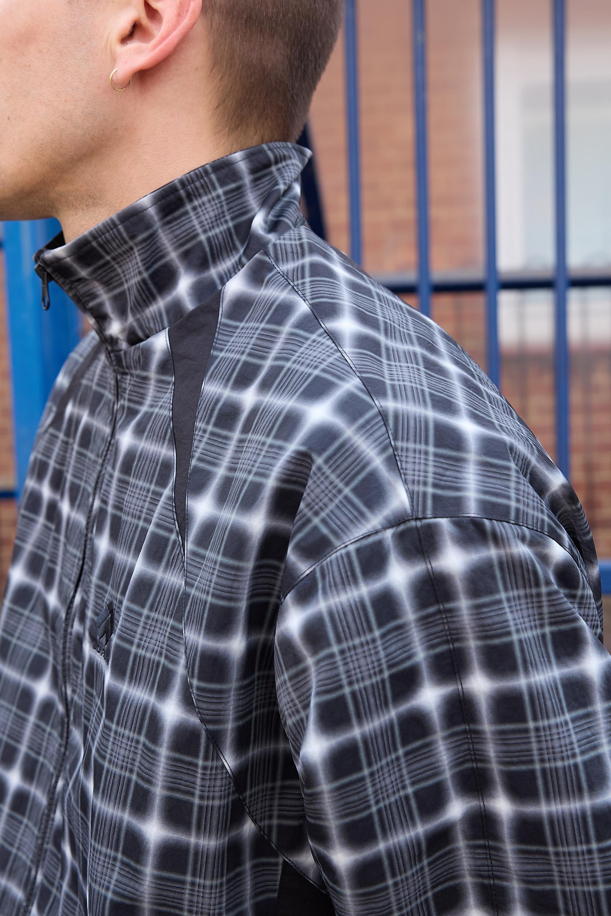 Urban Outfitters iets frans... Cody Check Track Jacket, Blue | Azadea UAE