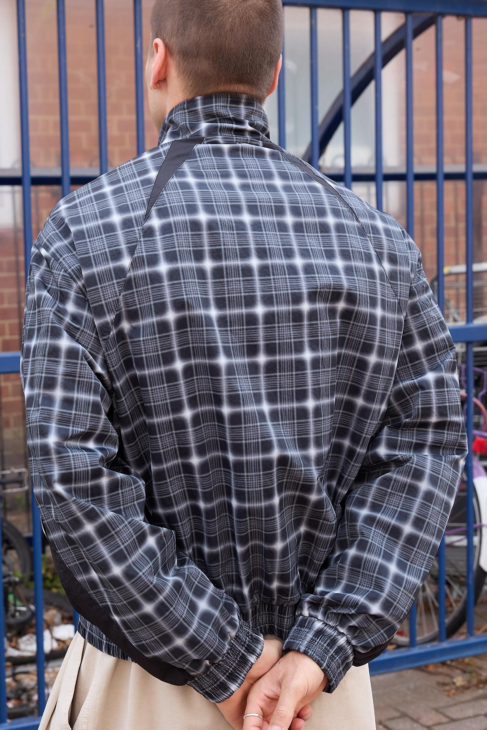 Urban Outfitters iets frans... Cody Check Track Jacket, Blue | Azadea UAE