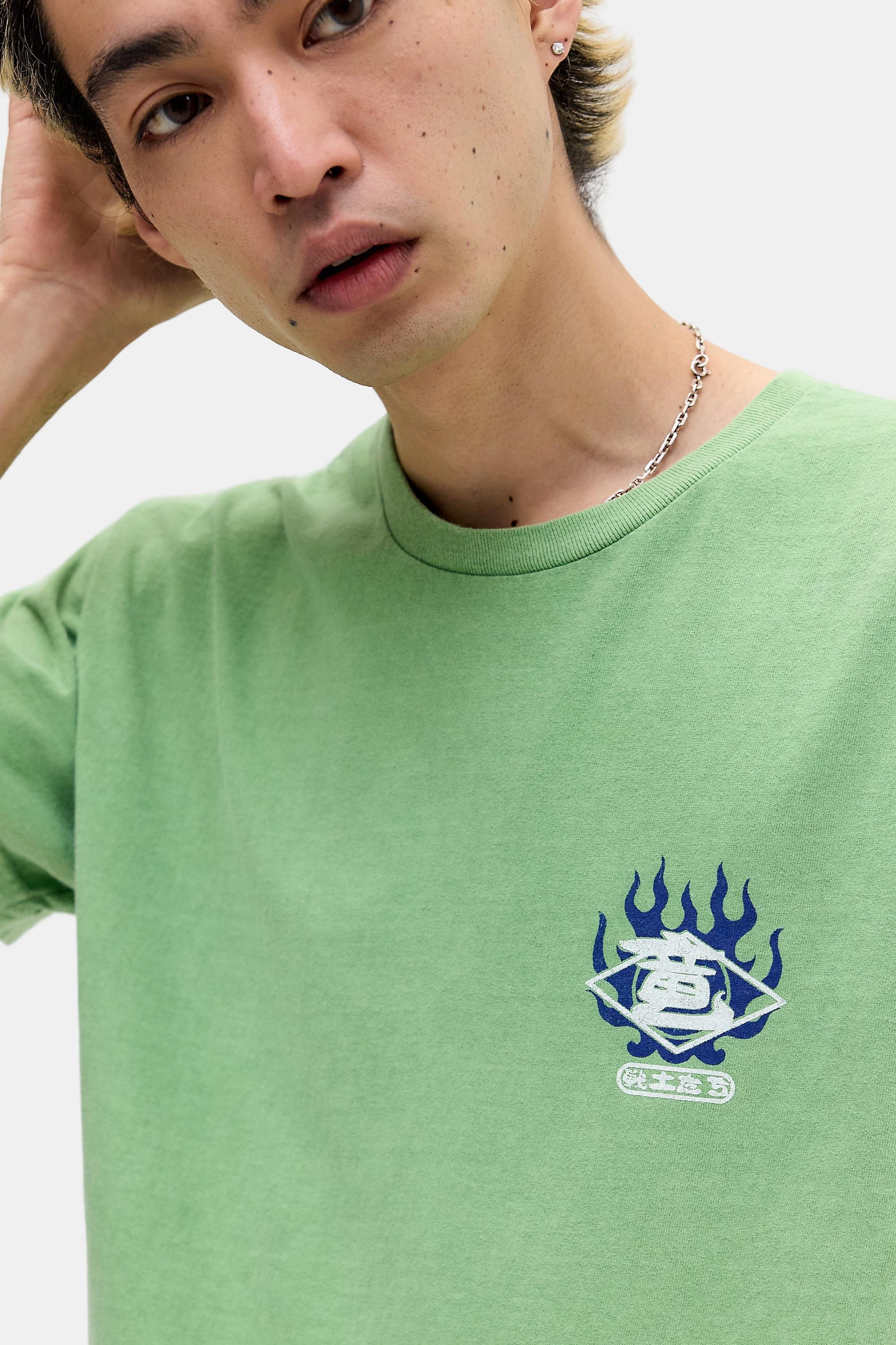 Green Uo Dragon T-Shirt, GRN, large image number 2