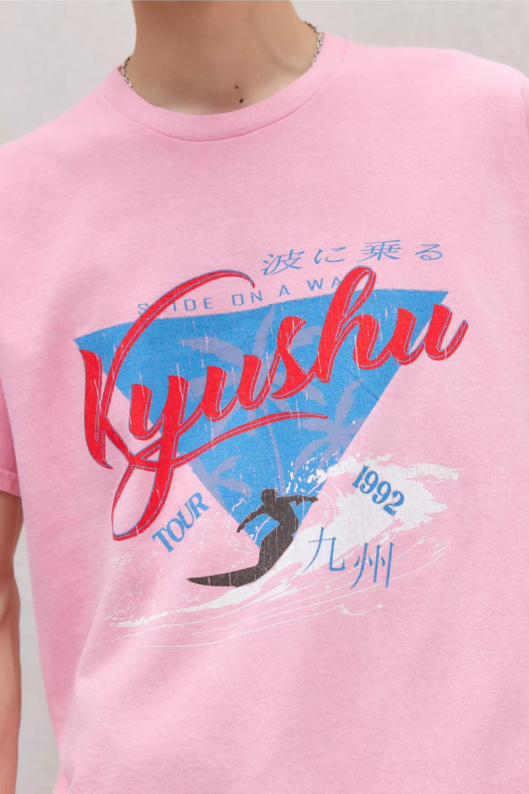 Pink Uo Kyushu T-Shirt, PINK, large image number 1