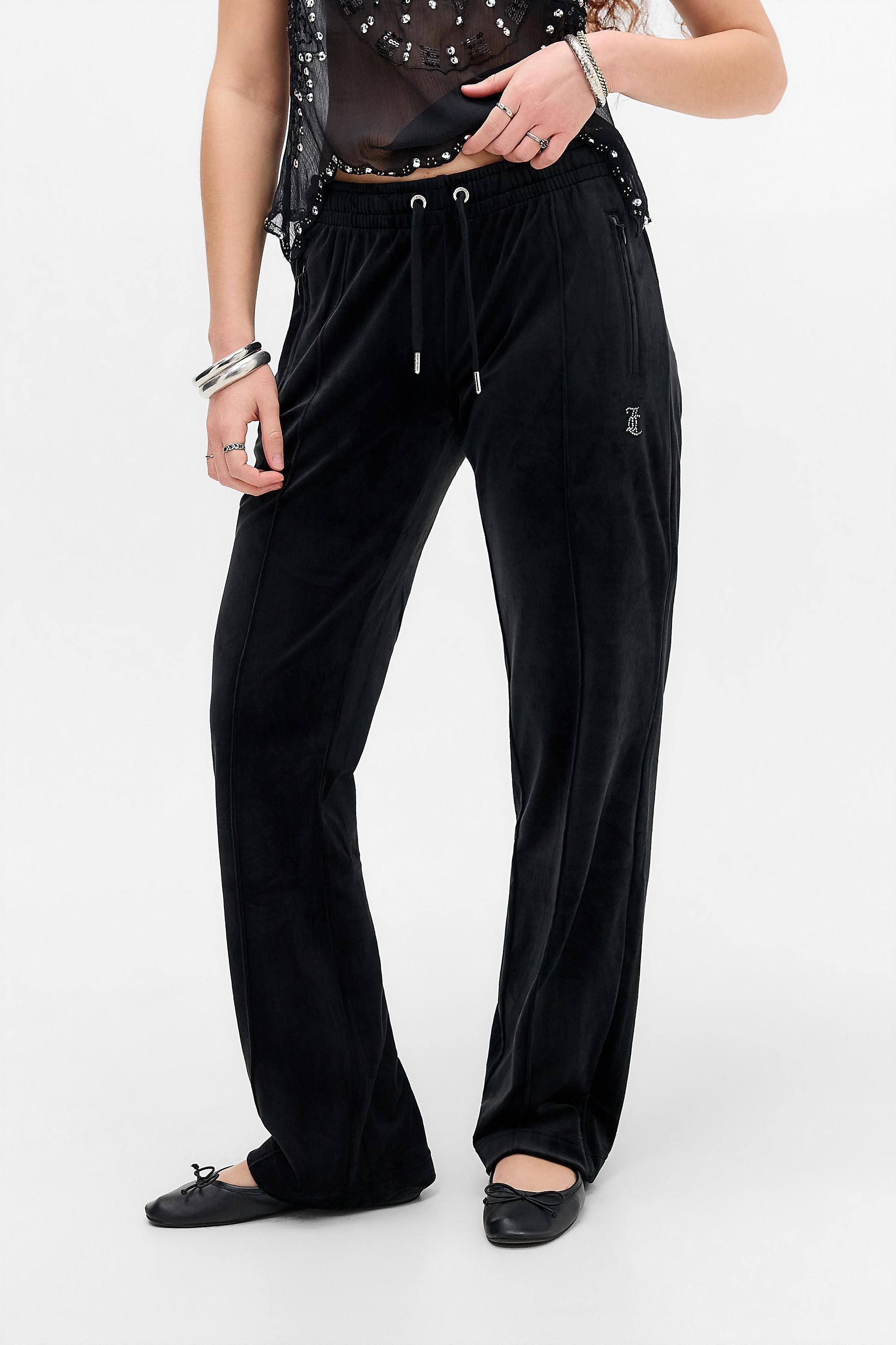 Black Juicy Couture Tina Track Pants, BLK, medium