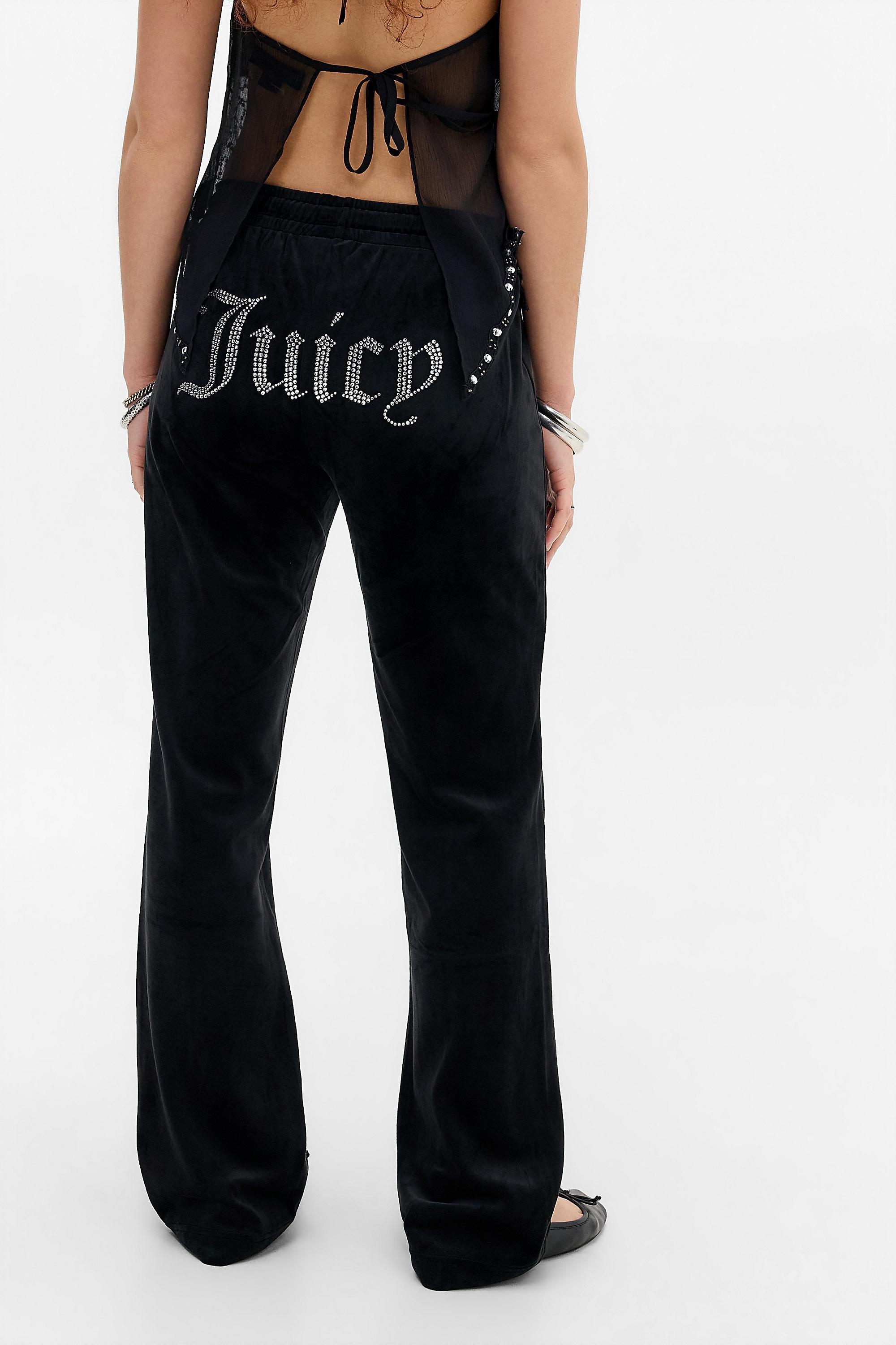 Black Juicy Couture Tina Track Pants, BLK, large image number 3