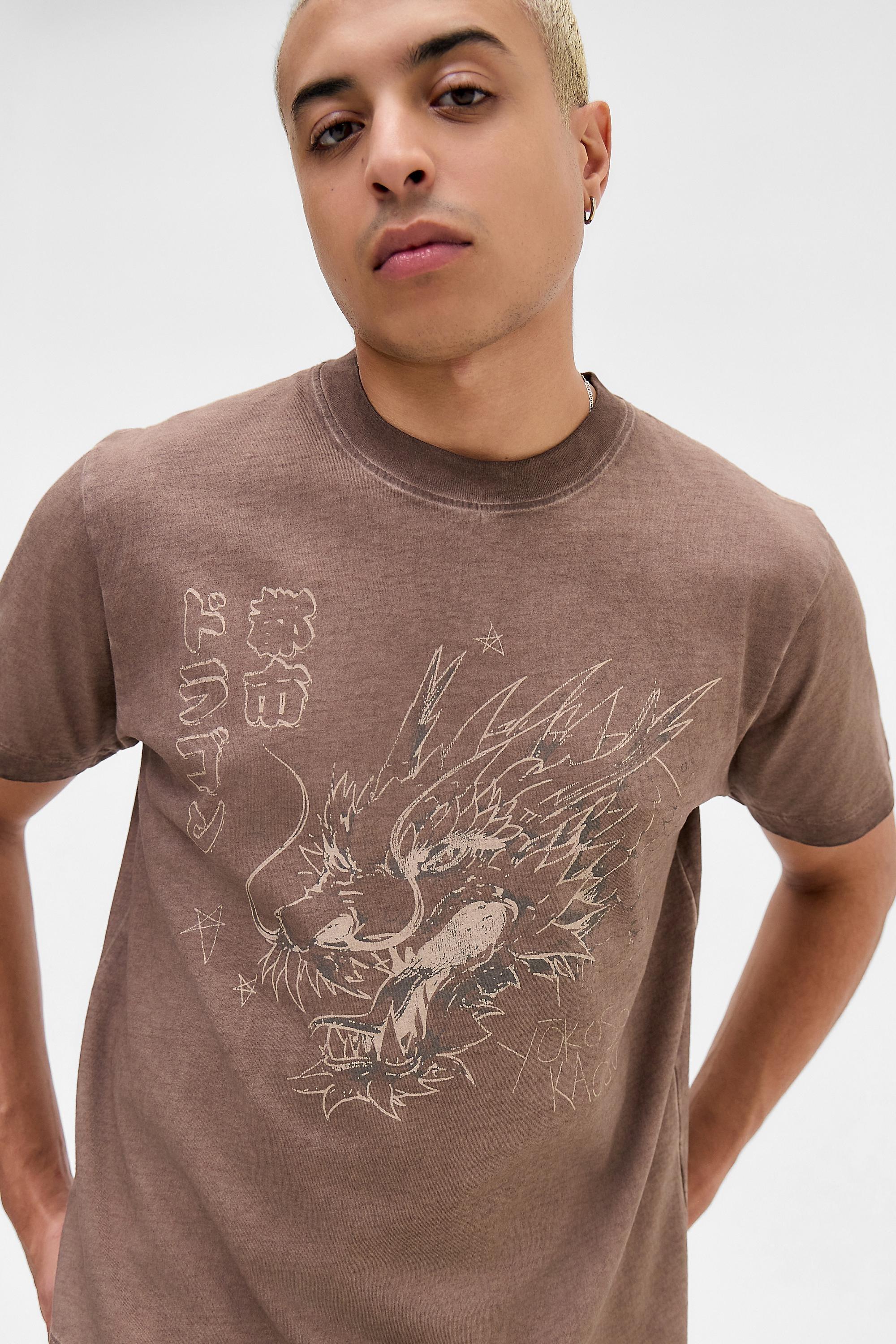 Brown Archivis Brown Dragon T-Shirt, BRN, medium