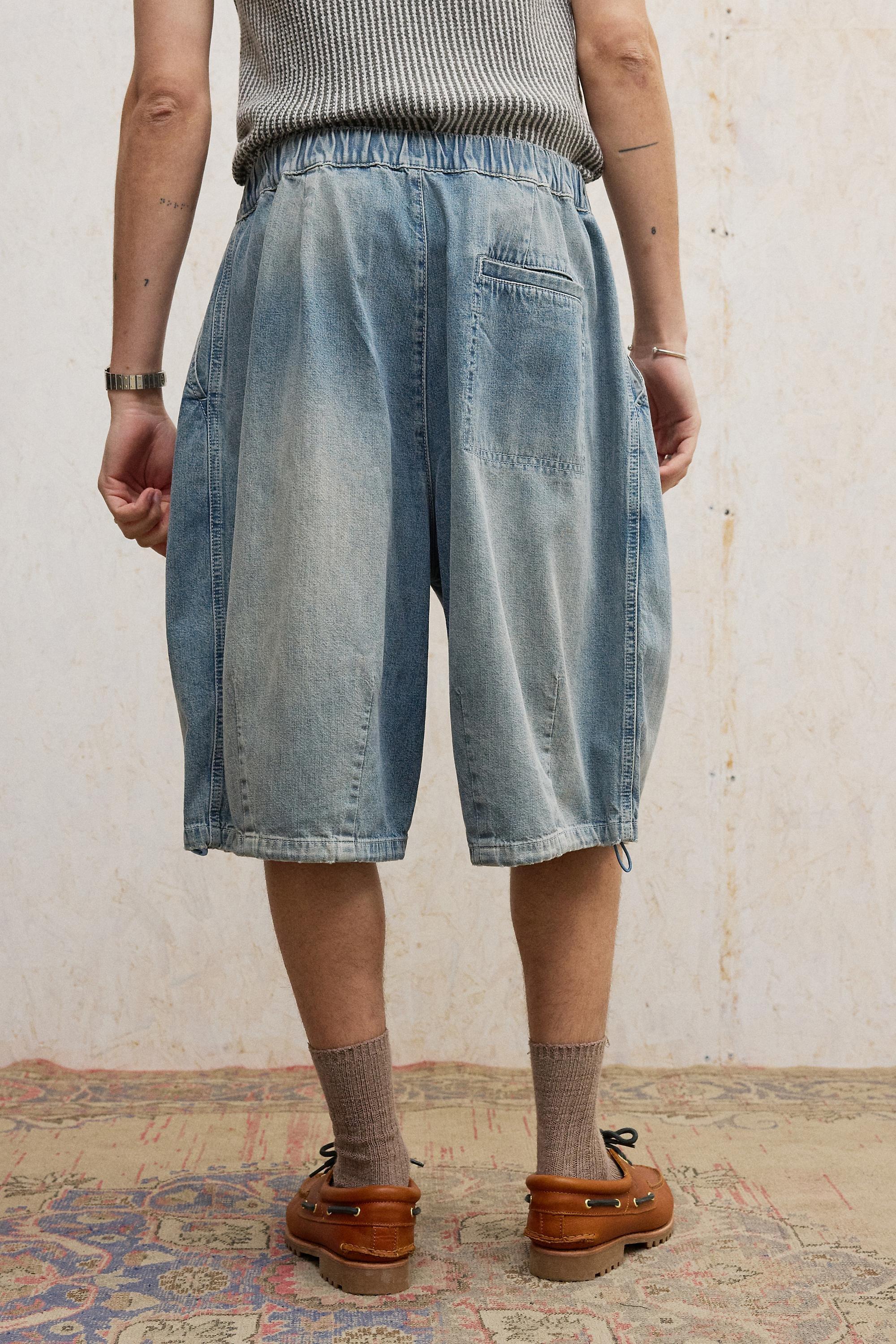 Blue Loom Malachi Denim Shorts, BLUE, large image number 4