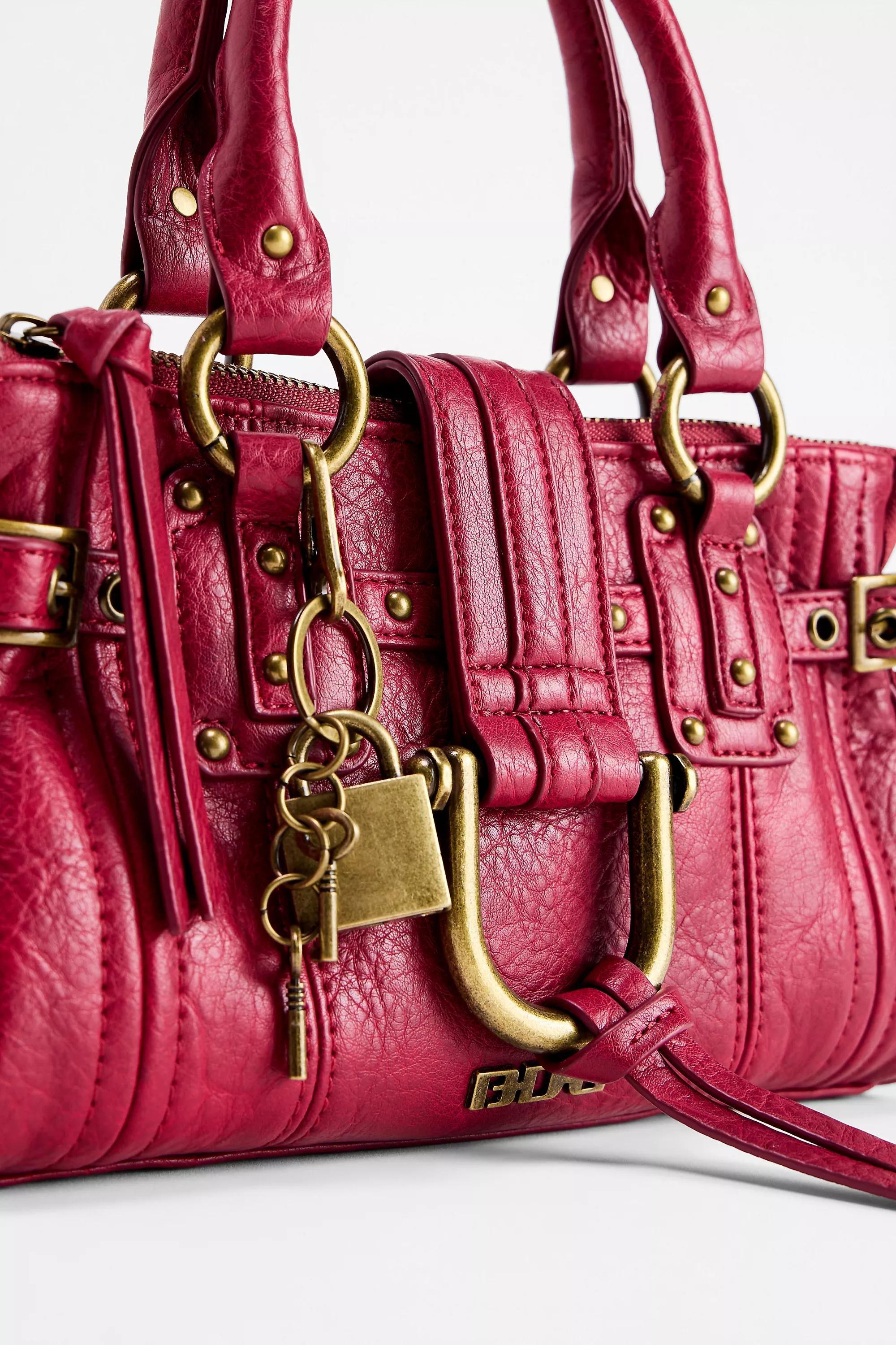 Red Bdg Mini Karlie Lock Bag, RED, large image number 4