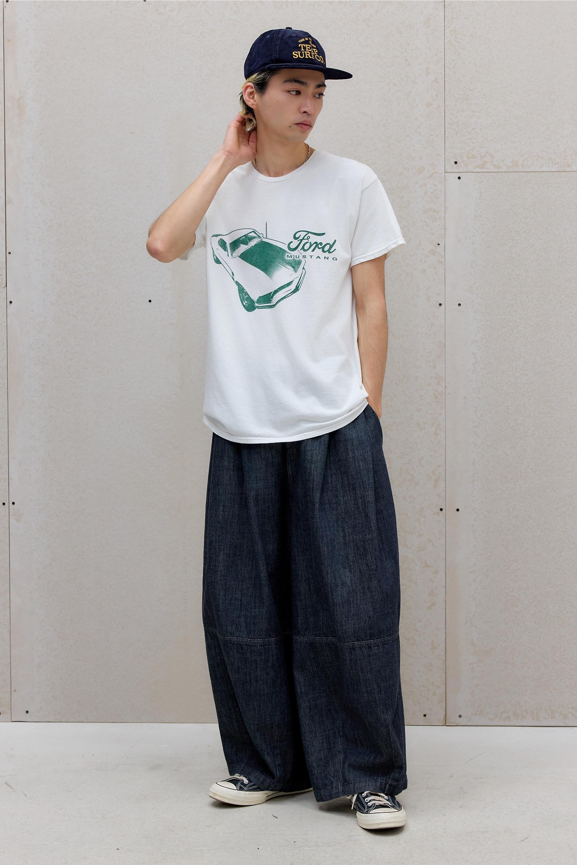 White Uo Ford Mustang T-Shirt, WHT, large image number 2