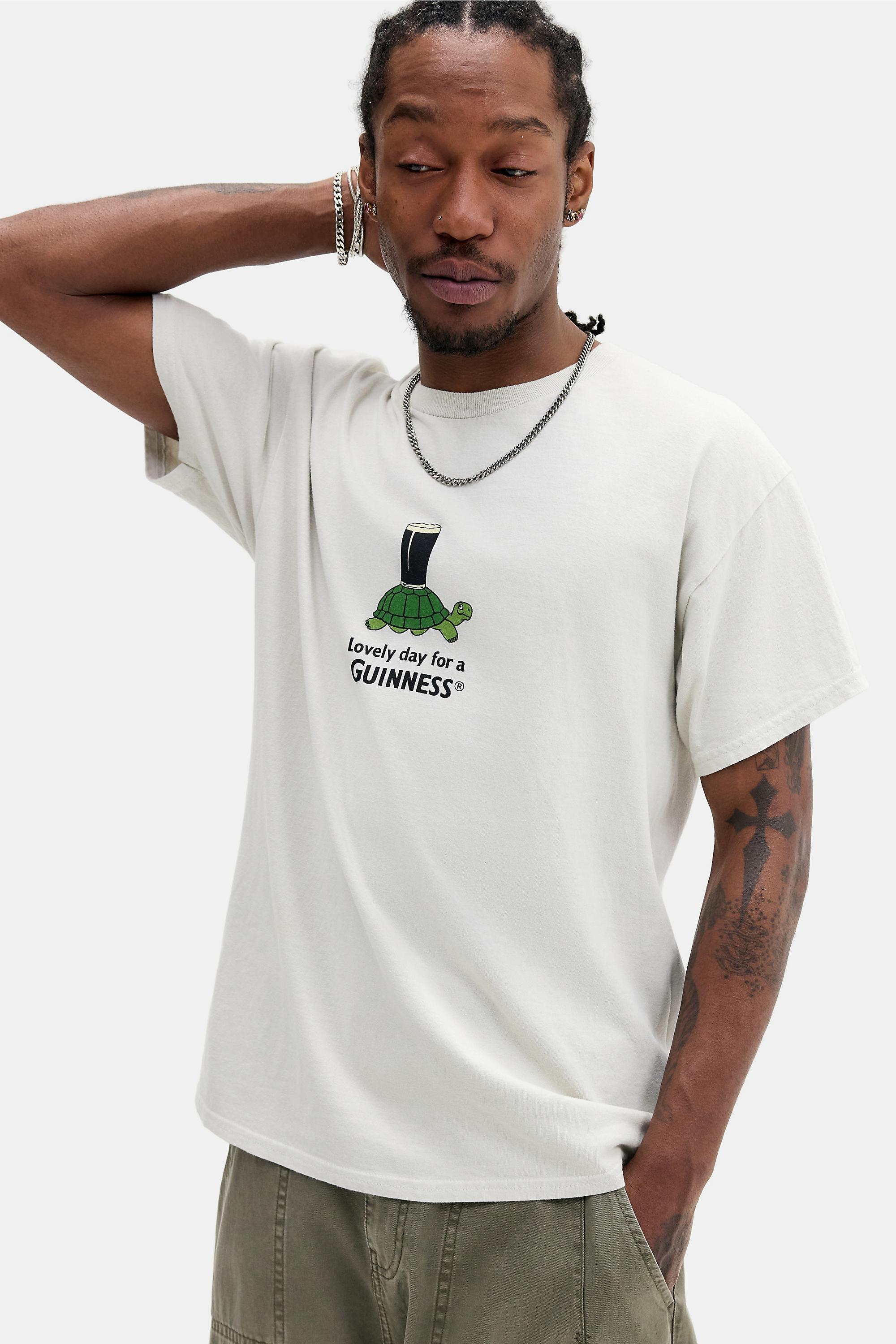 Cream Uo Ecru Guinness Turtle T-Shirt, CREME, large image number 0