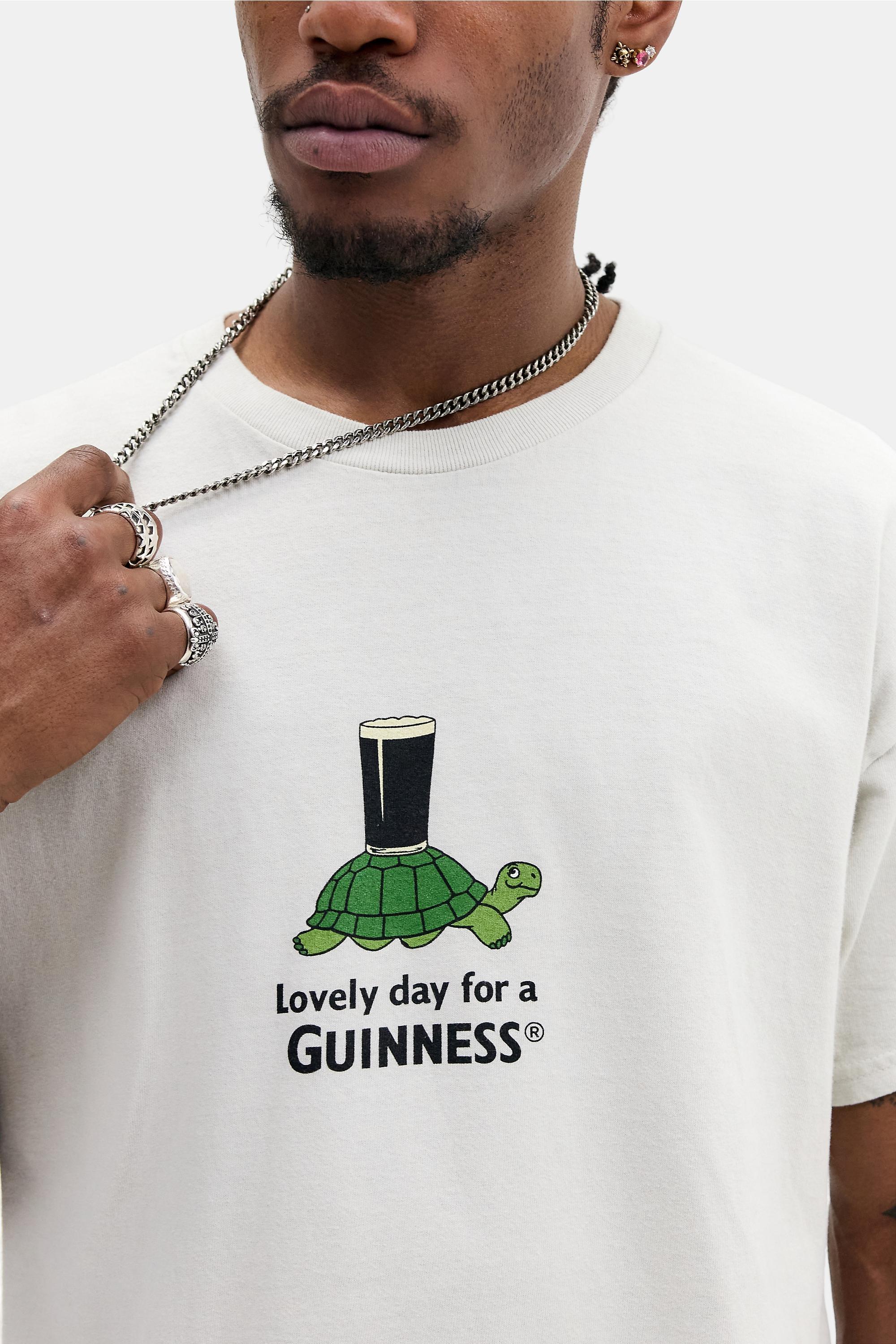 Cream Uo Ecru Guinness Turtle T-Shirt, CREME, large image number 2