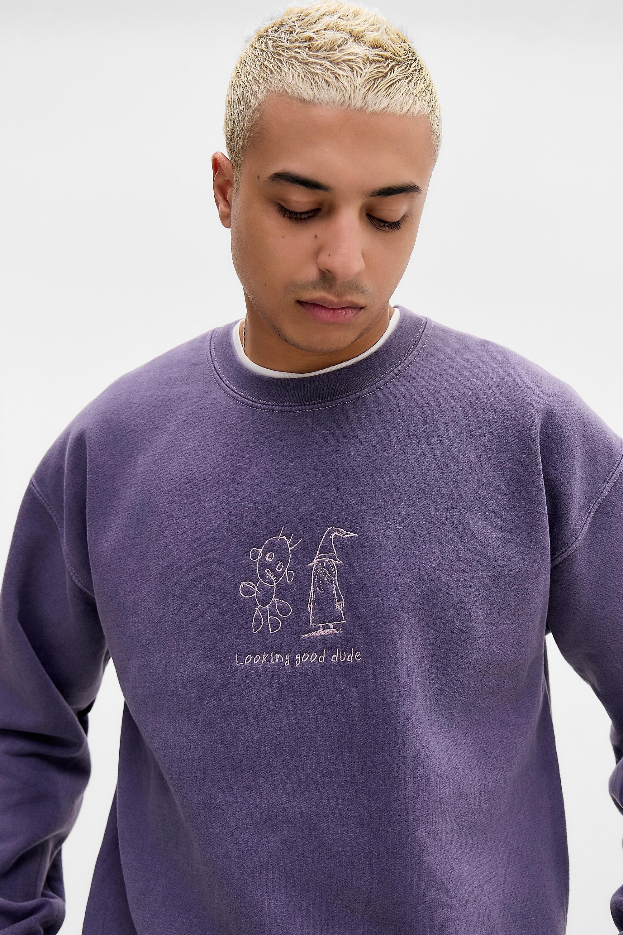 Purple Uo Wizard Sweatshirt, PURP, large image number 1