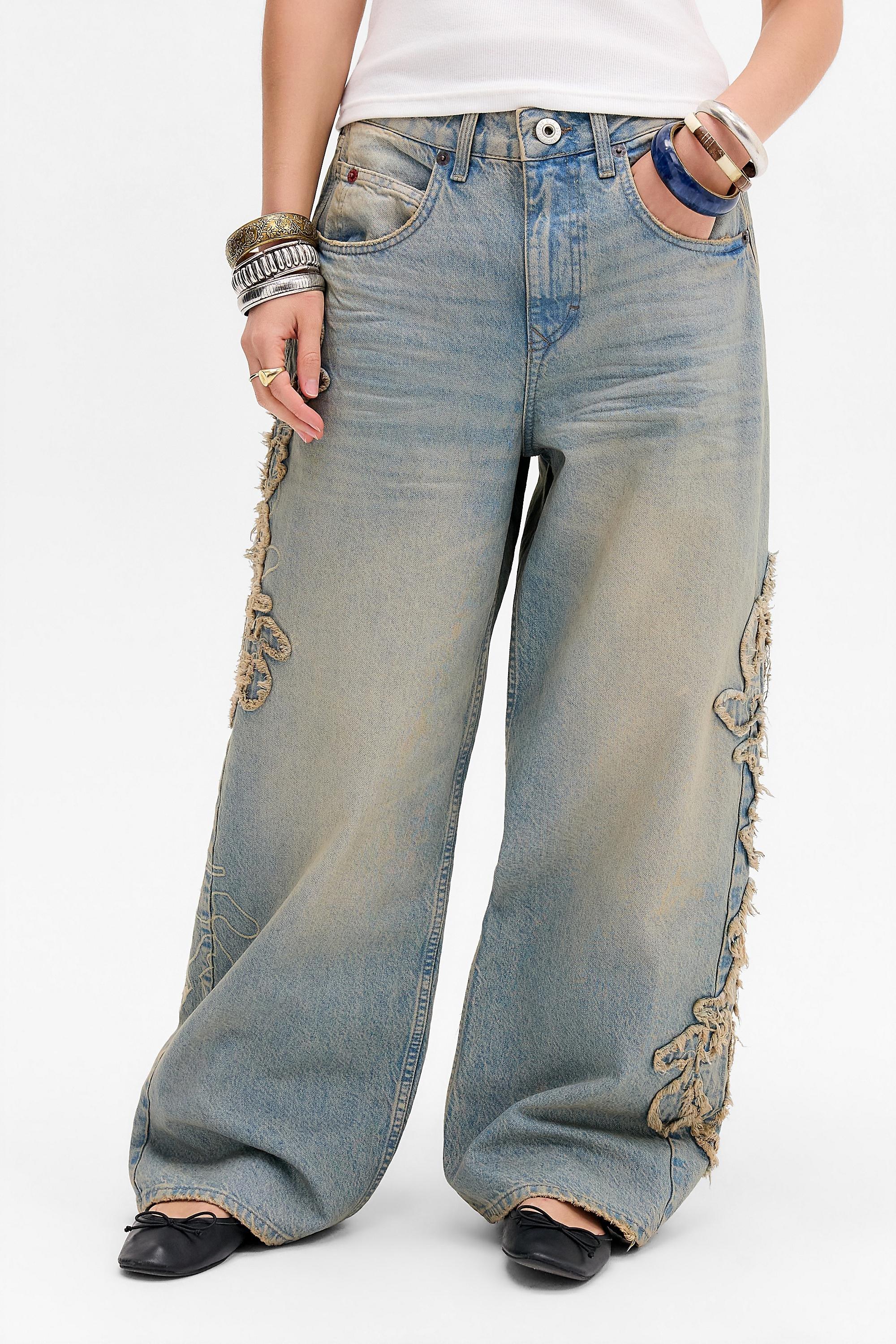 TINTED BDG Jaya Appliquأ&copy; Jeans, A301_0764, medium