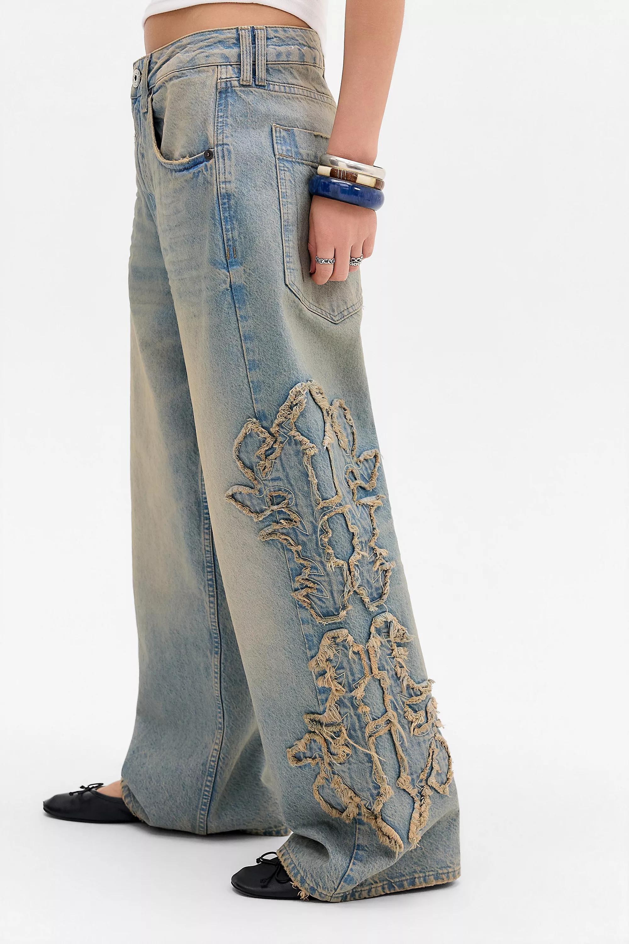 TINTED BDG Jaya Appliquأ&copy; Jeans, A301_0764, medium