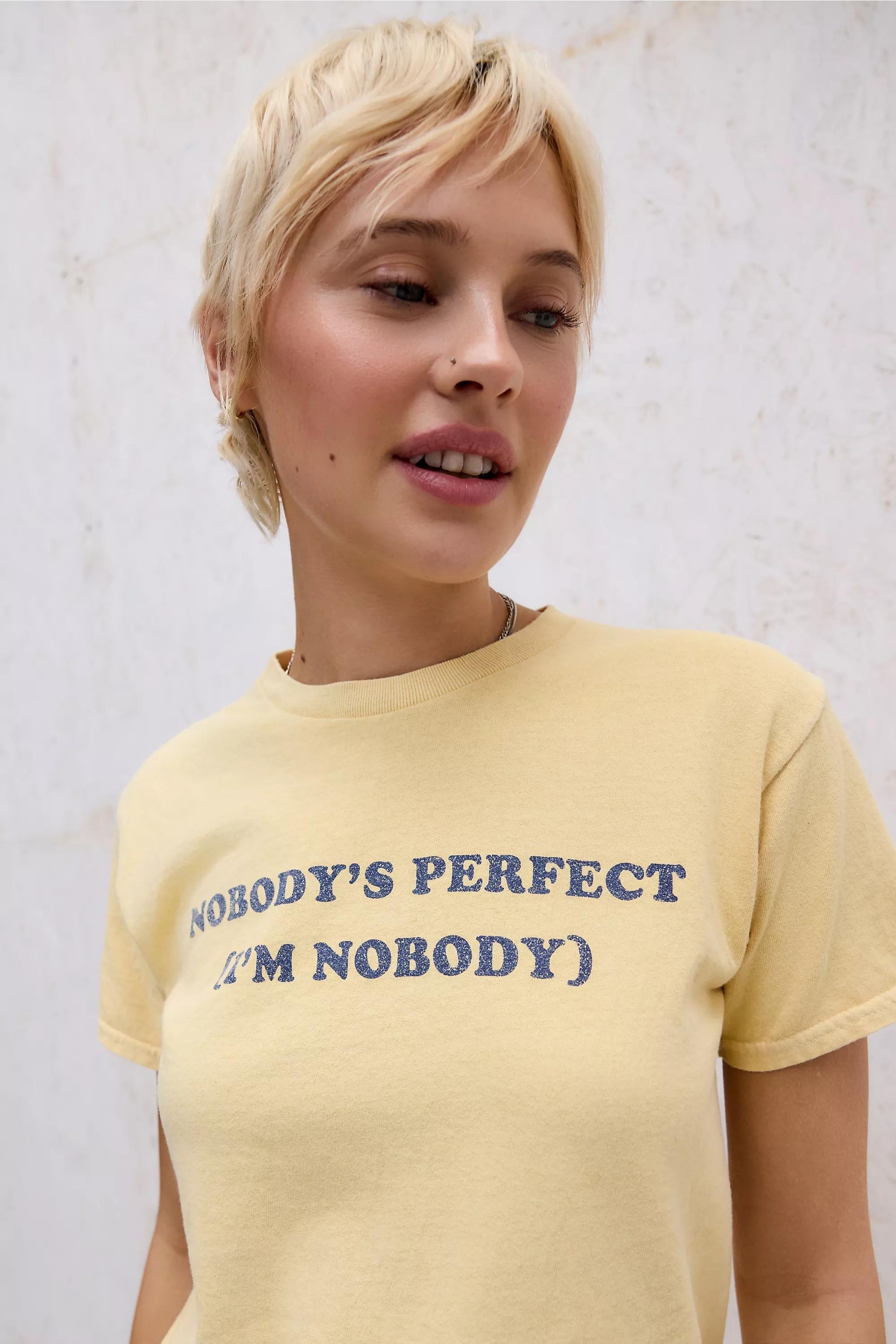 Yellow Uo Nobodys Perfect Relaxed T-Shirt, YEL, large image number 2