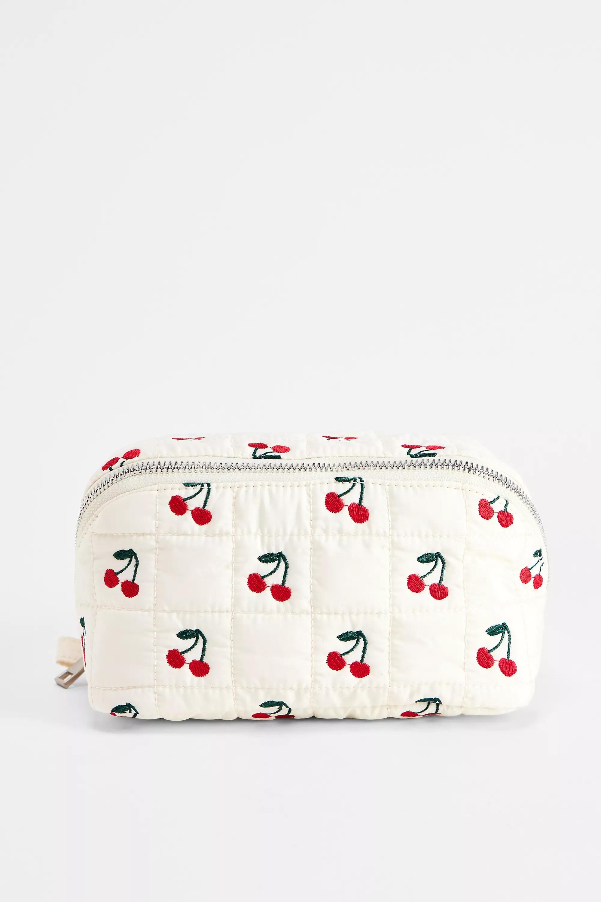 WHITE UO Cherry Extendable Makeup Bag, WHT, large image number 0