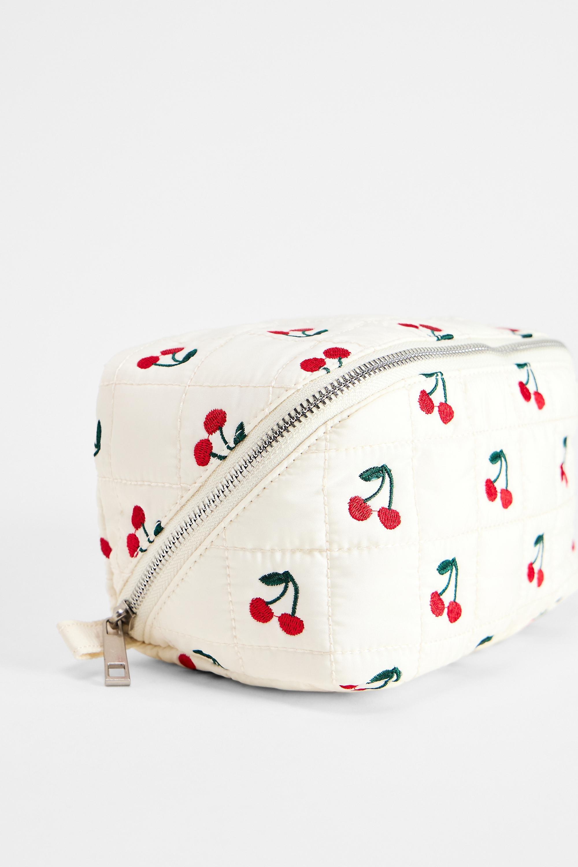 WHITE UO Cherry Extendable Makeup Bag, WHT, large image number 2