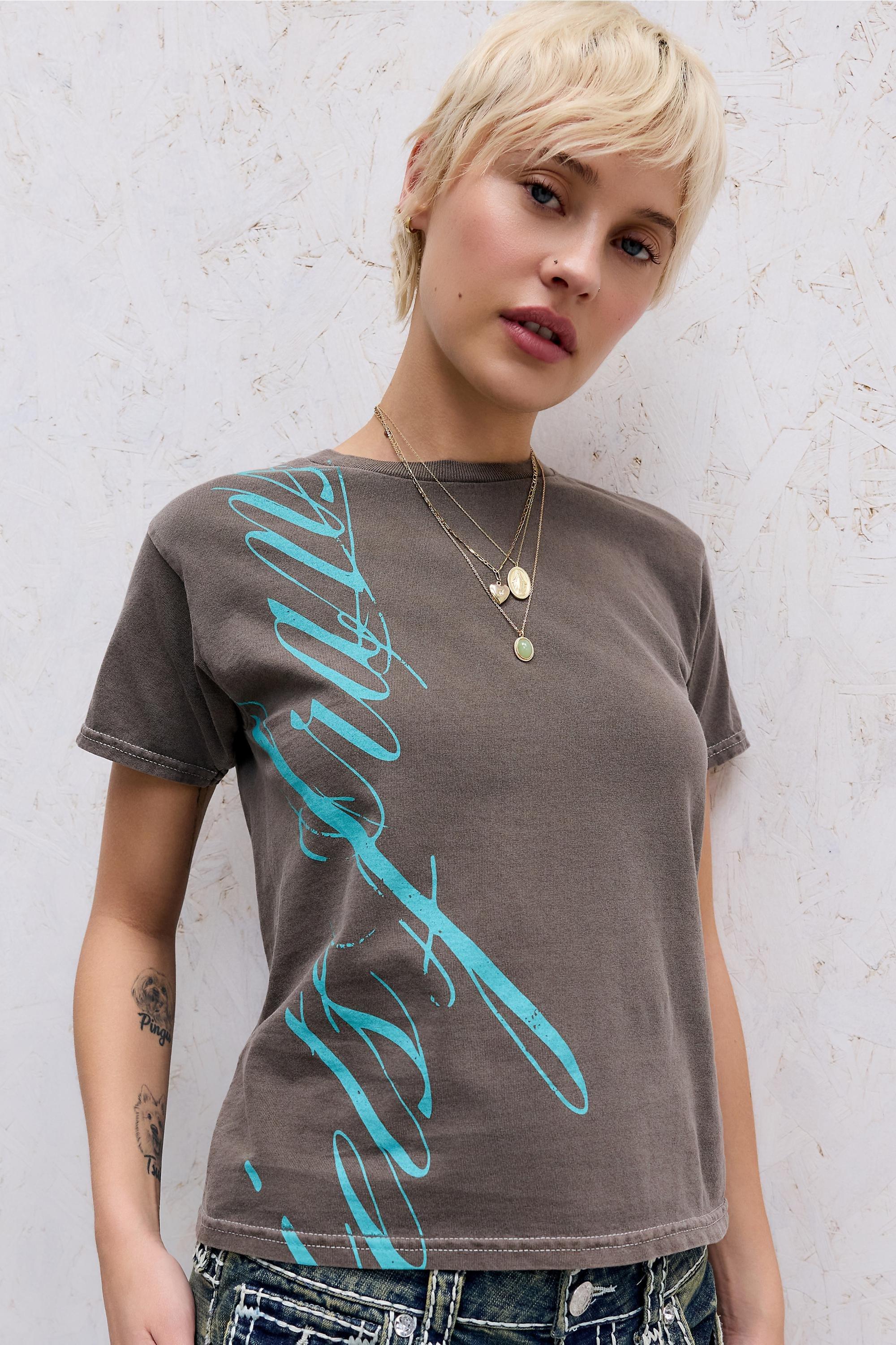 Brown iets frans.. Script Relaxed T-Shirt, CHOC, large image number 0