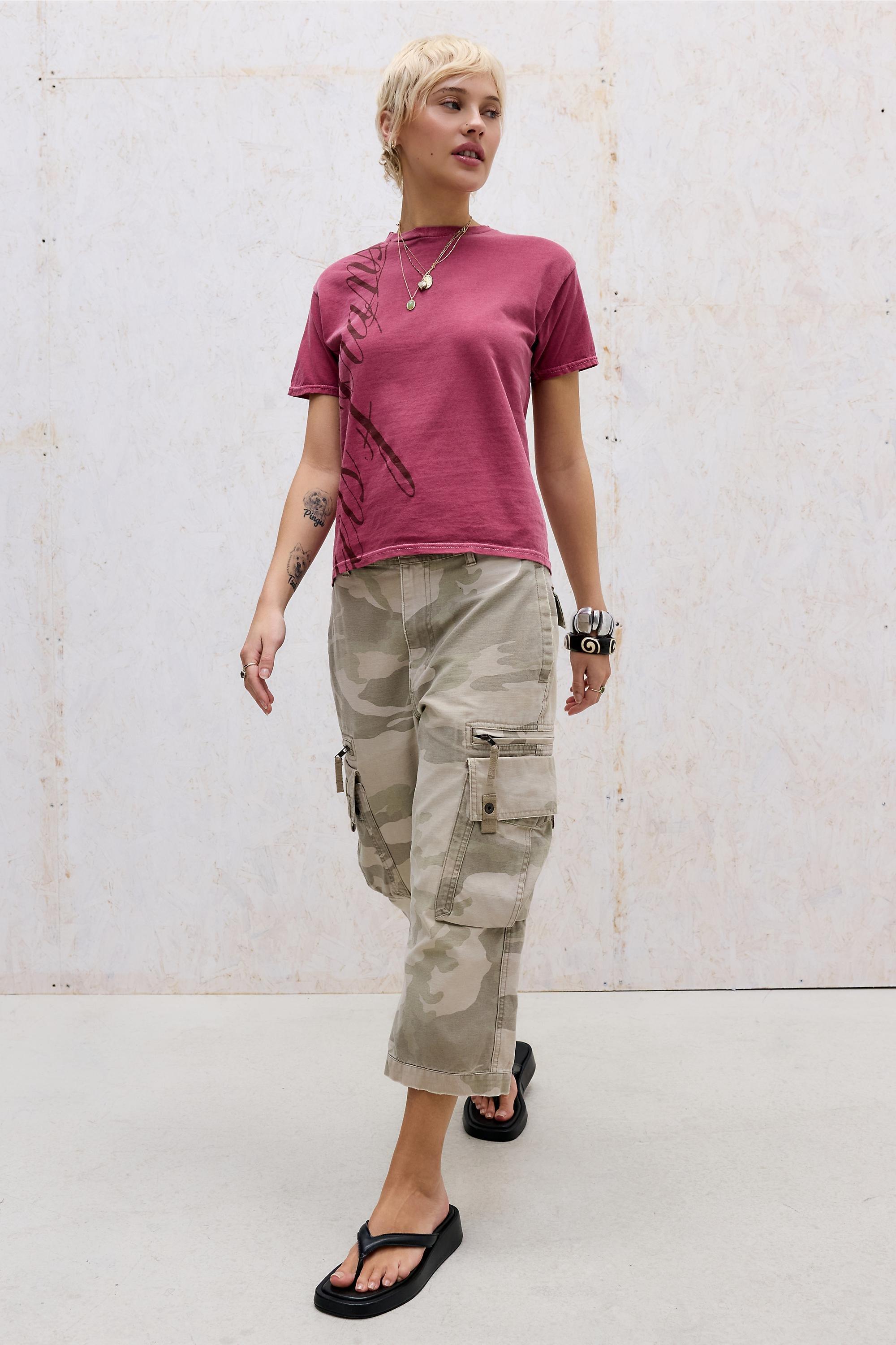 Red iets frans.. Script Relaxed T-Shirt, RED, large image number 1